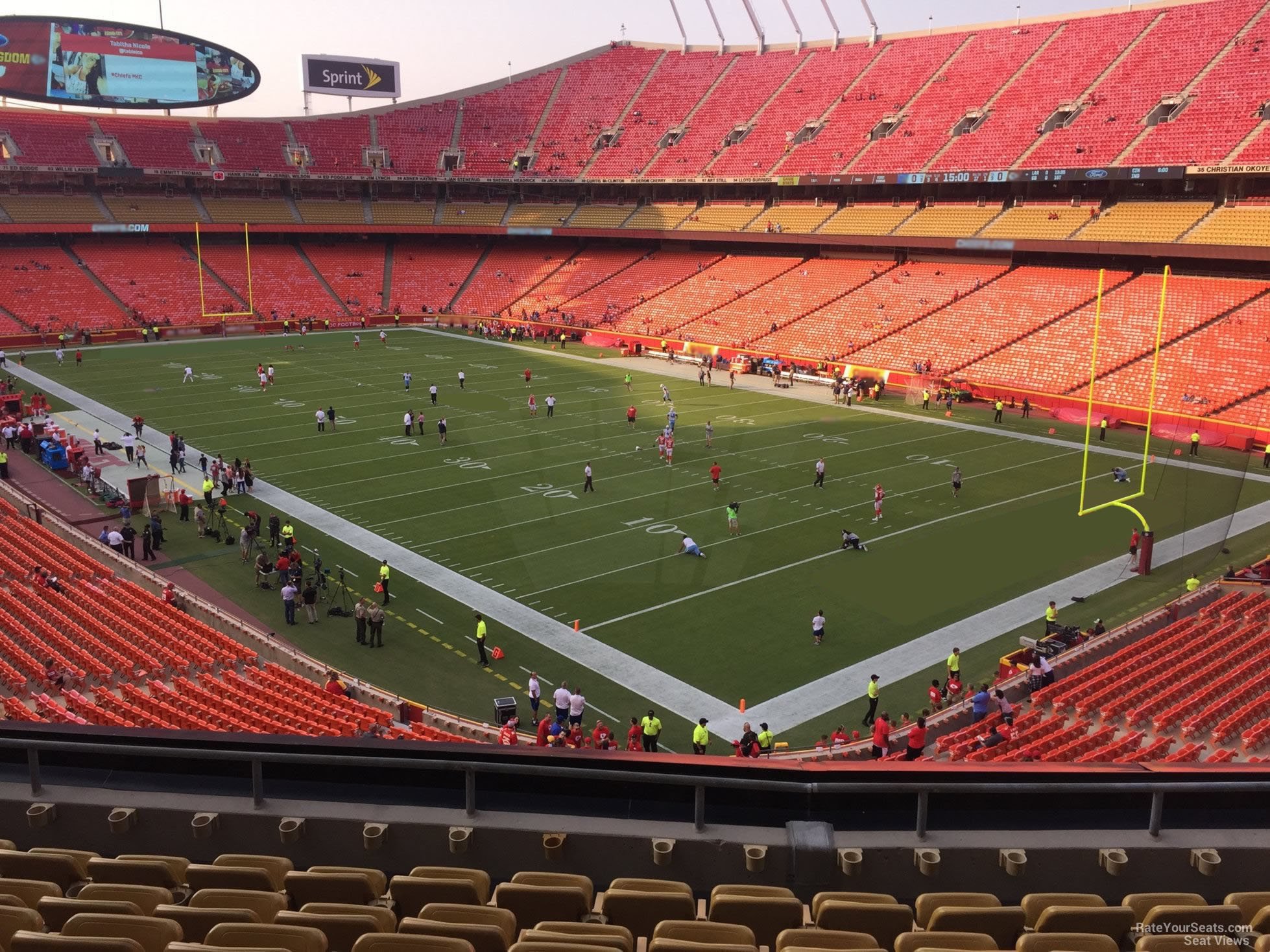 section 217, row 7 seat view  - arrowhead stadium