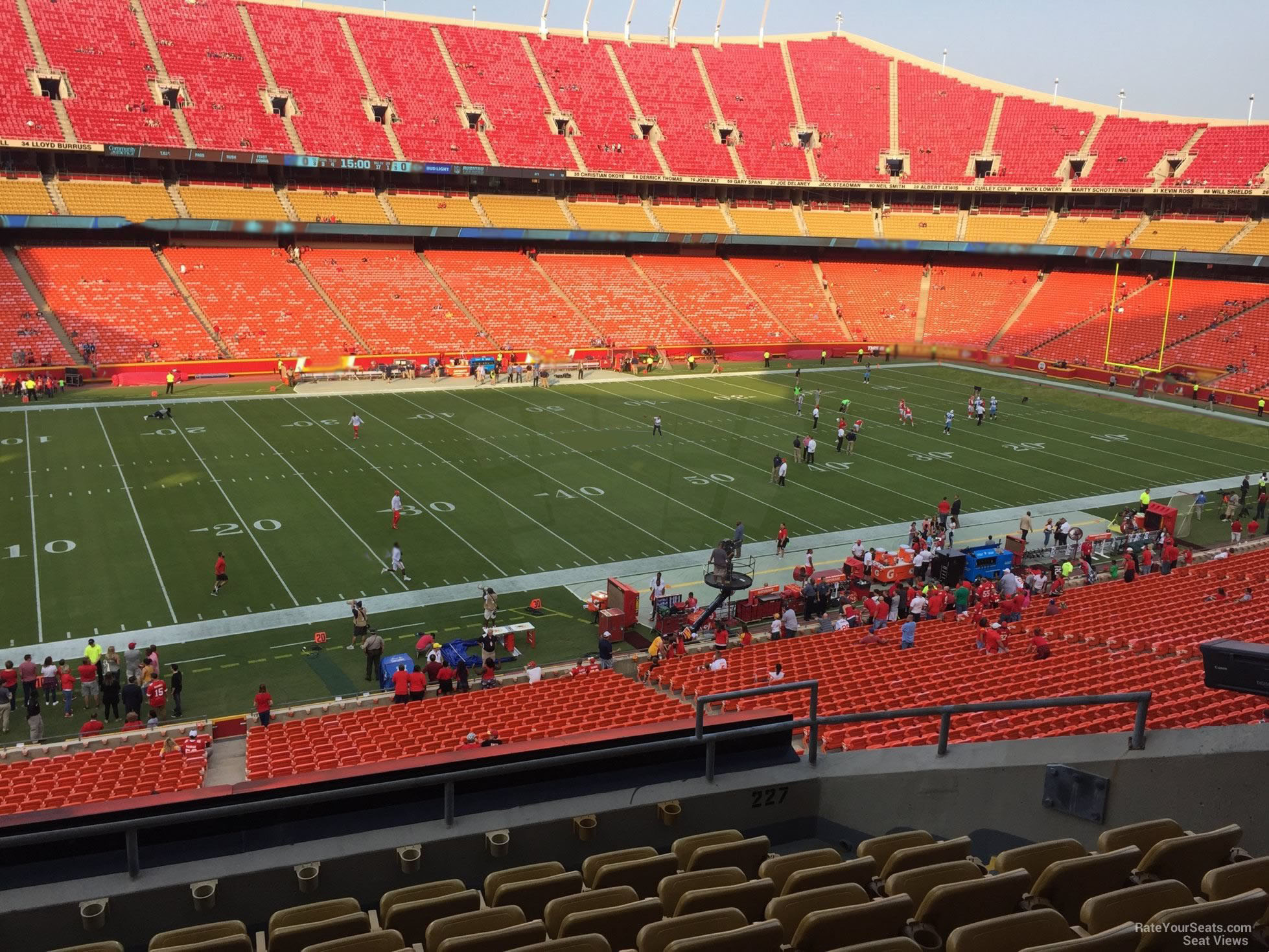 section 227, row 7 seat view  - arrowhead stadium