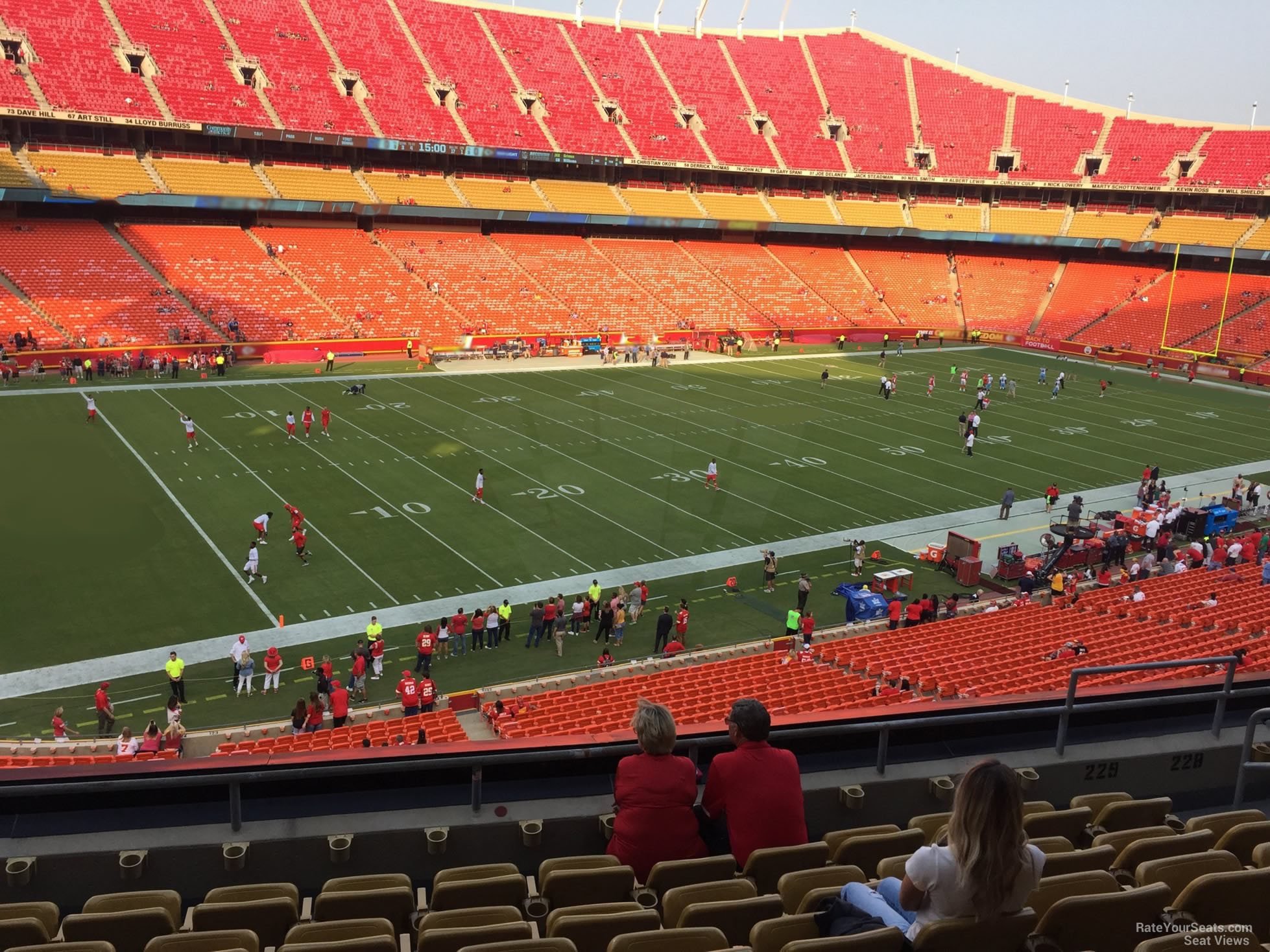 section 229, row 7 seat view  - arrowhead stadium