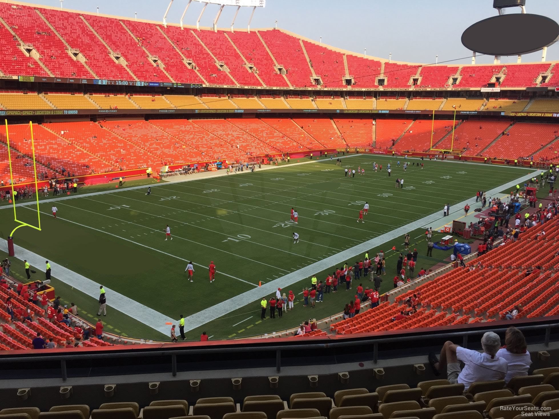 section 231, row 7 seat view  - arrowhead stadium