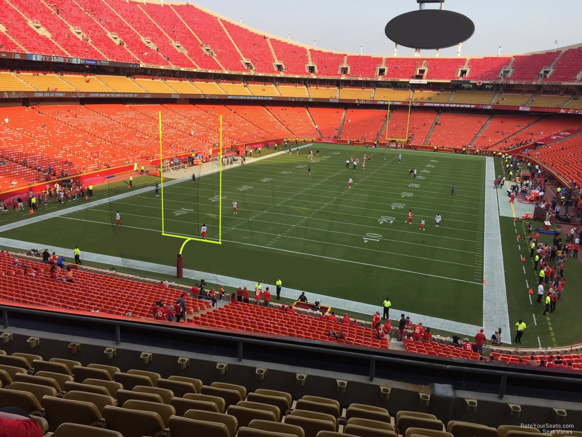 section 234, row 7 seat view  - arrowhead stadium