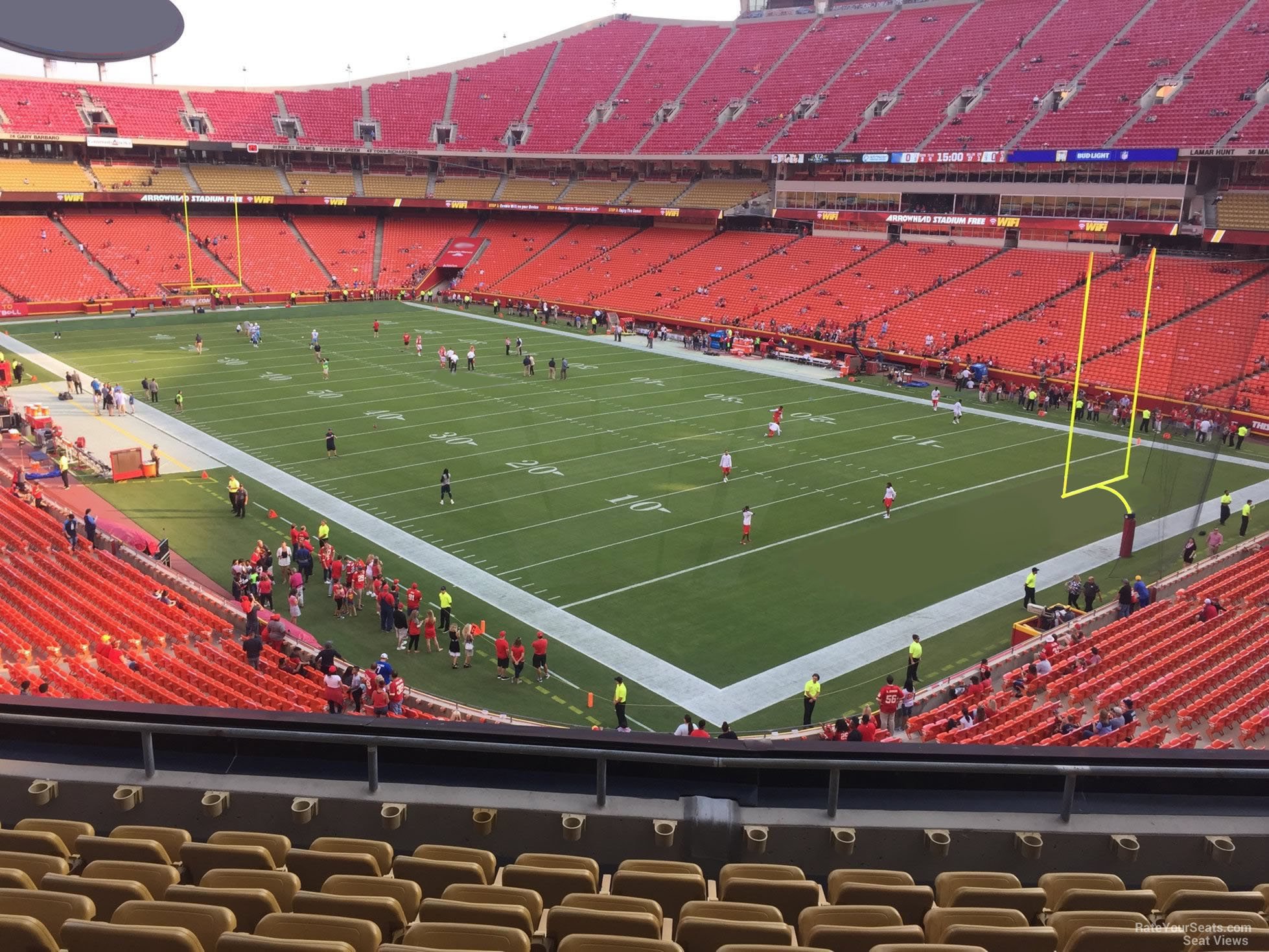 section 240, row 7 seat view  for football - arrowhead stadium