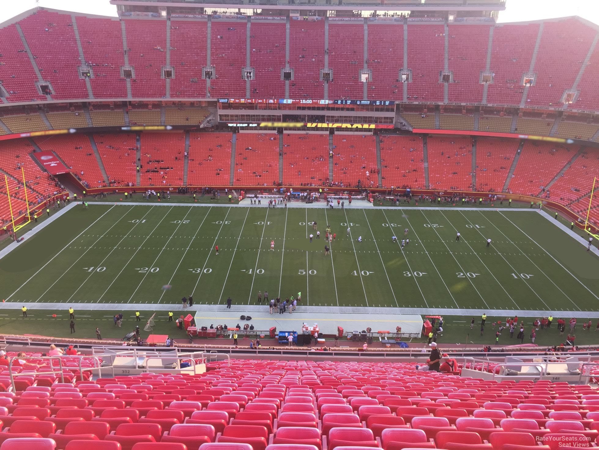 Arrowhead Stadium Seating Map Section 301 At Arrowhead Stadium - Rateyourseats.com