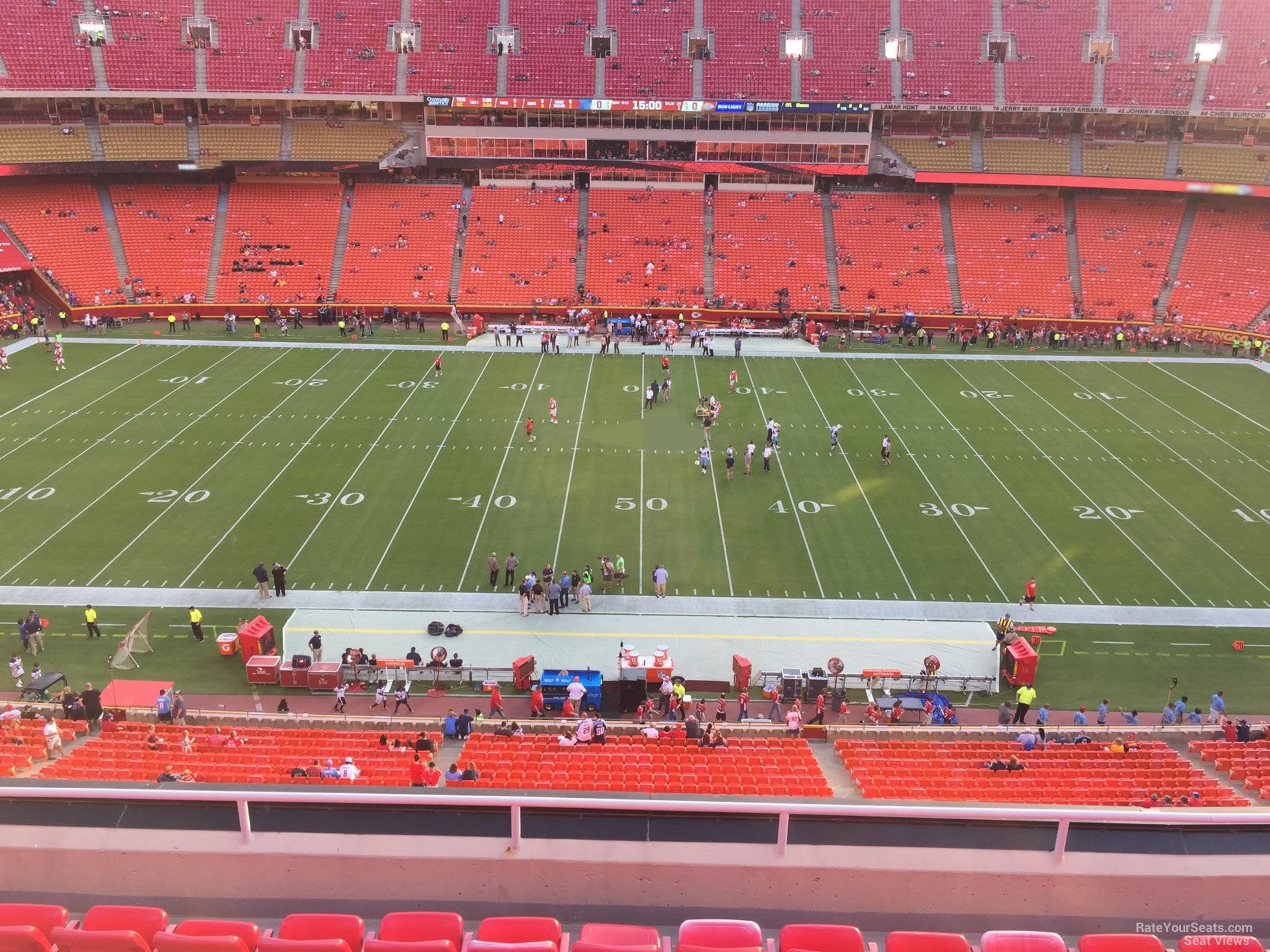 section 301, row 7 seat view  - arrowhead stadium