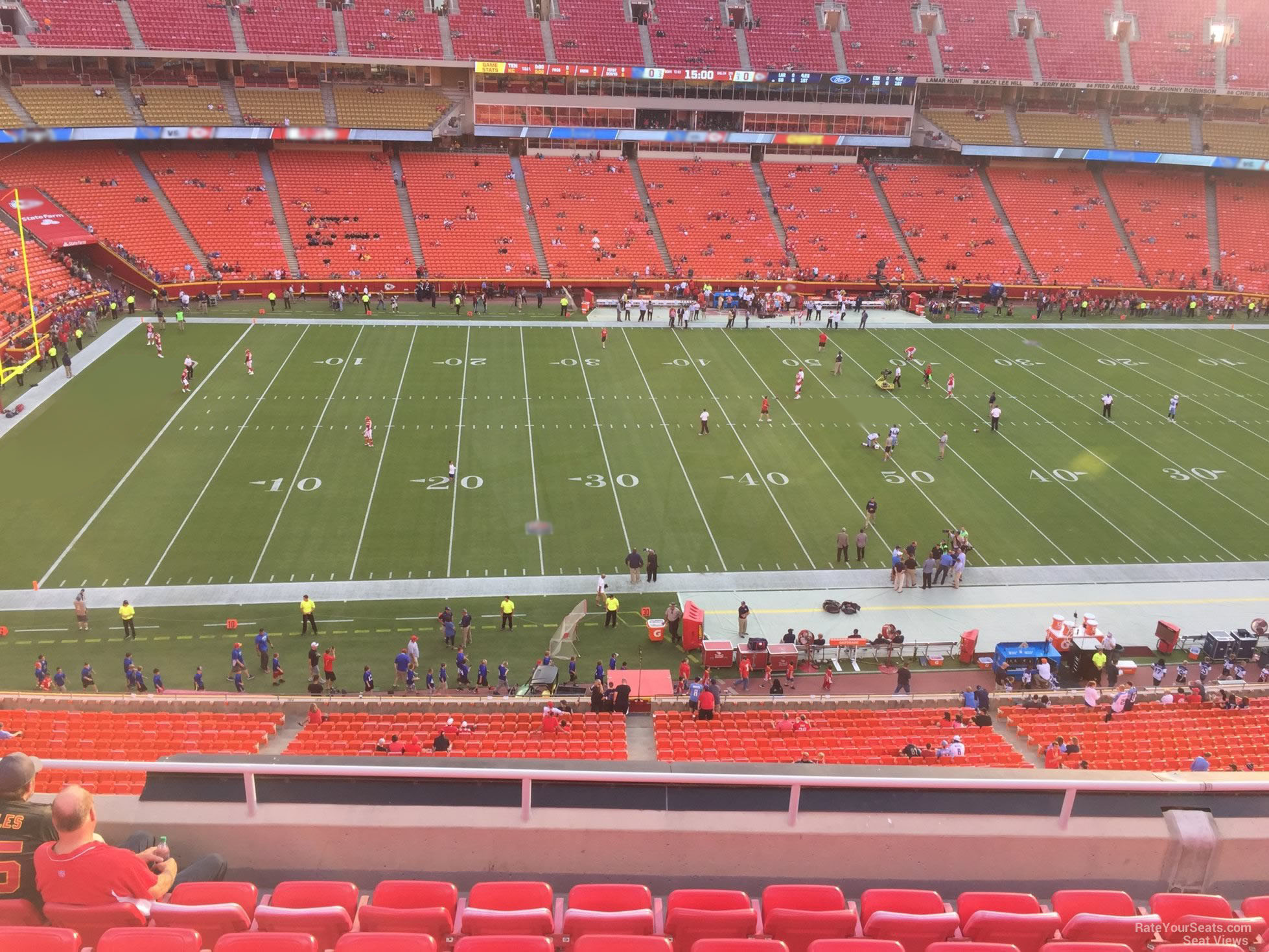 section 303, row 7 seat view  - arrowhead stadium