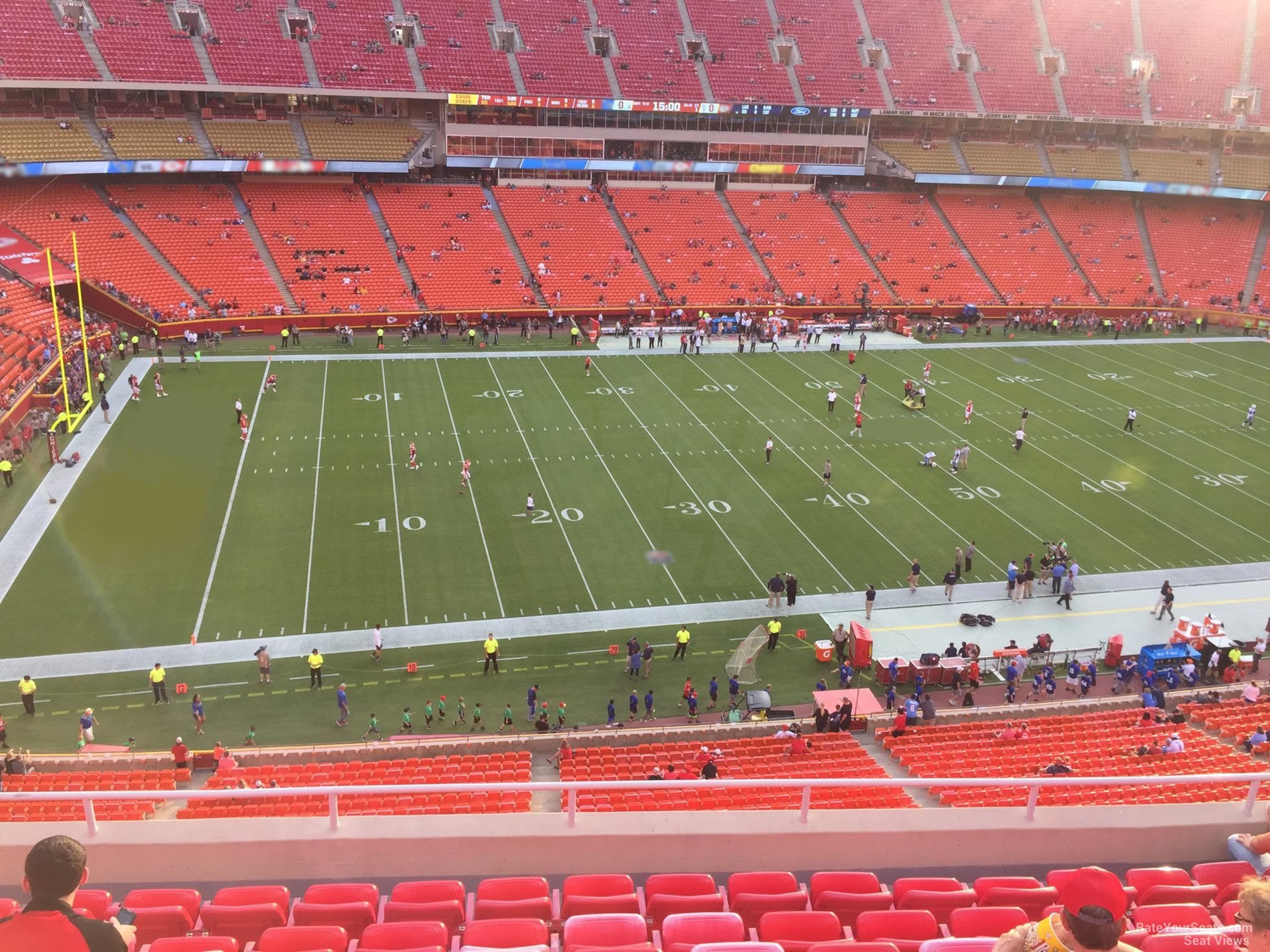 section 304, row 7 seat view  for football - arrowhead stadium