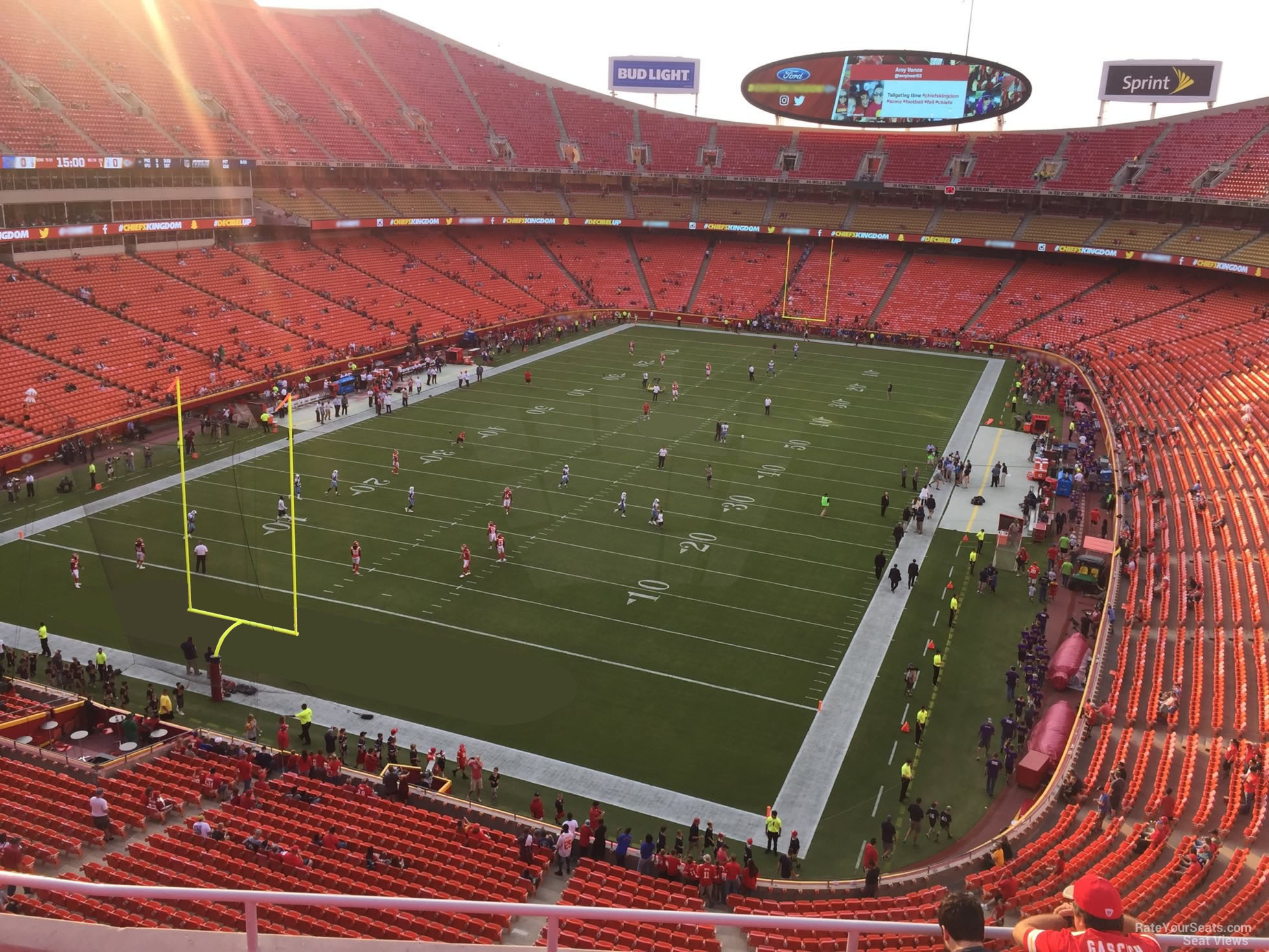 section 310, row 7 seat view  - arrowhead stadium