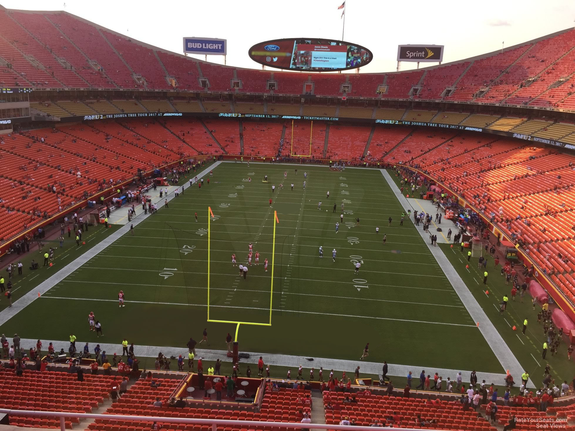 section 312, row 7 seat view  - arrowhead stadium