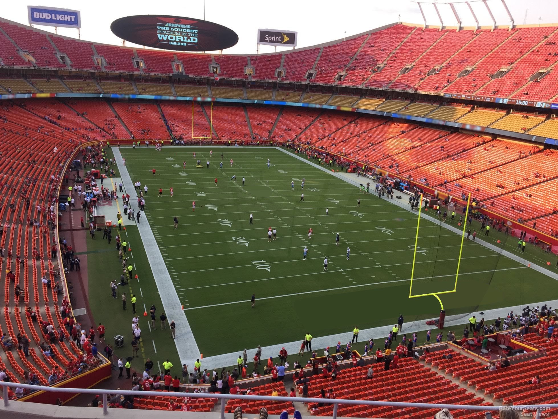 section 315, row 7 seat view  - arrowhead stadium