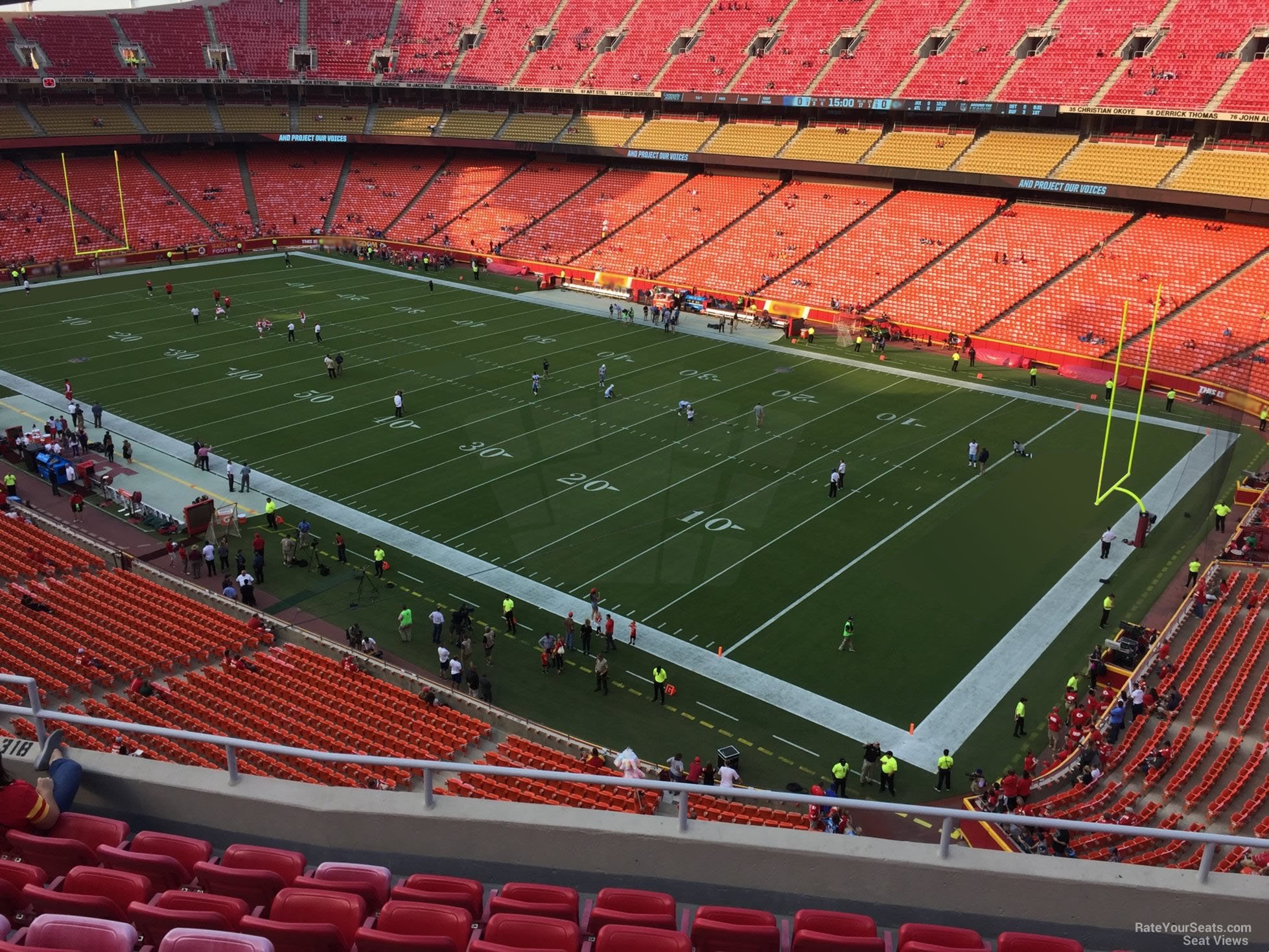 section 318, row 7 seat view  - arrowhead stadium