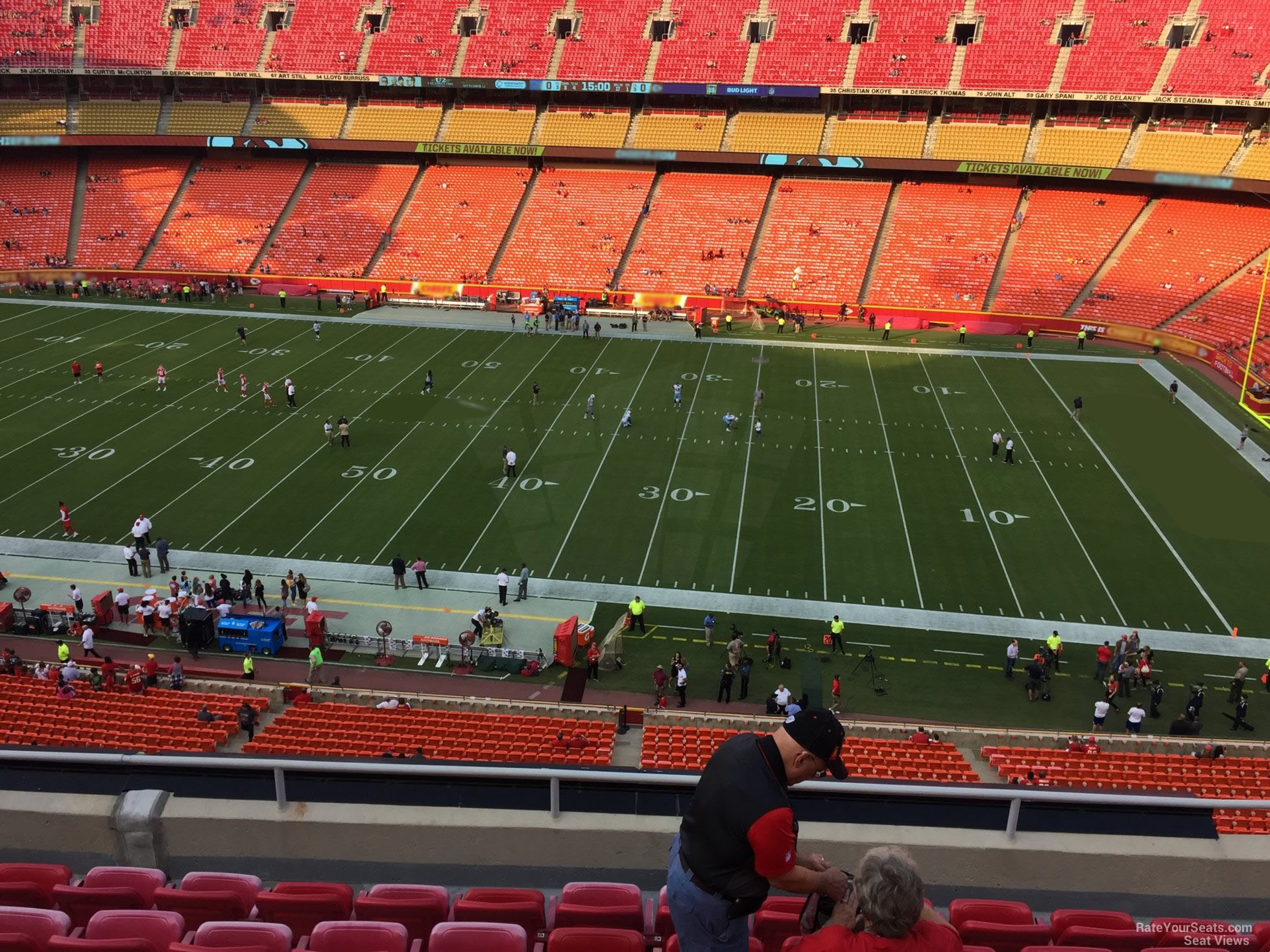 section 322, row 7 seat view  - arrowhead stadium