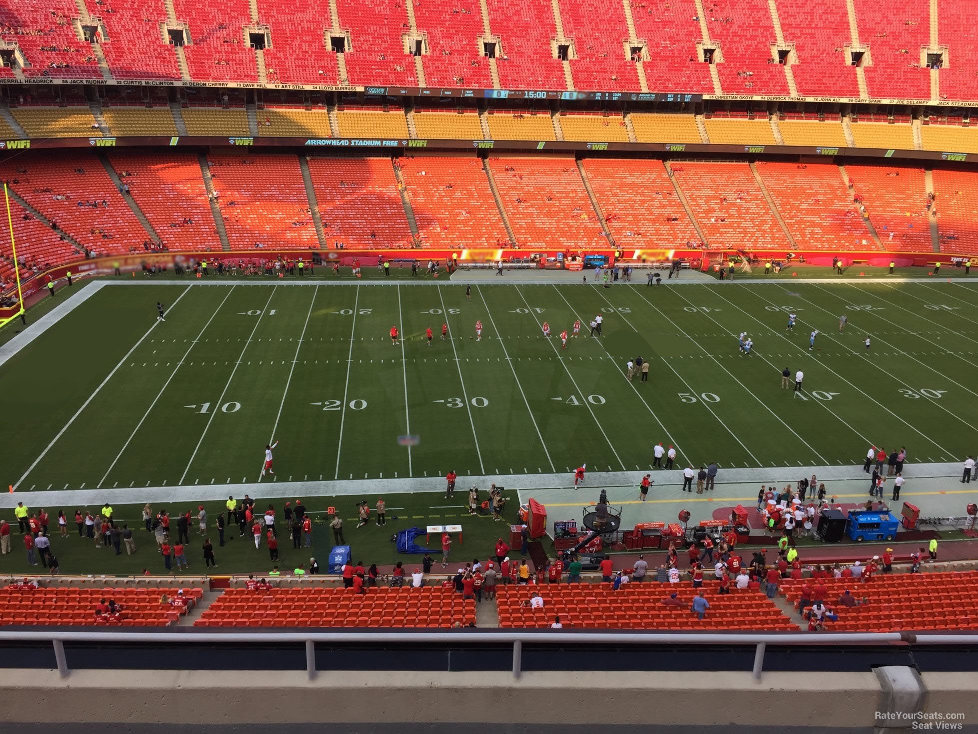 section 326, row 7 seat view  - arrowhead stadium