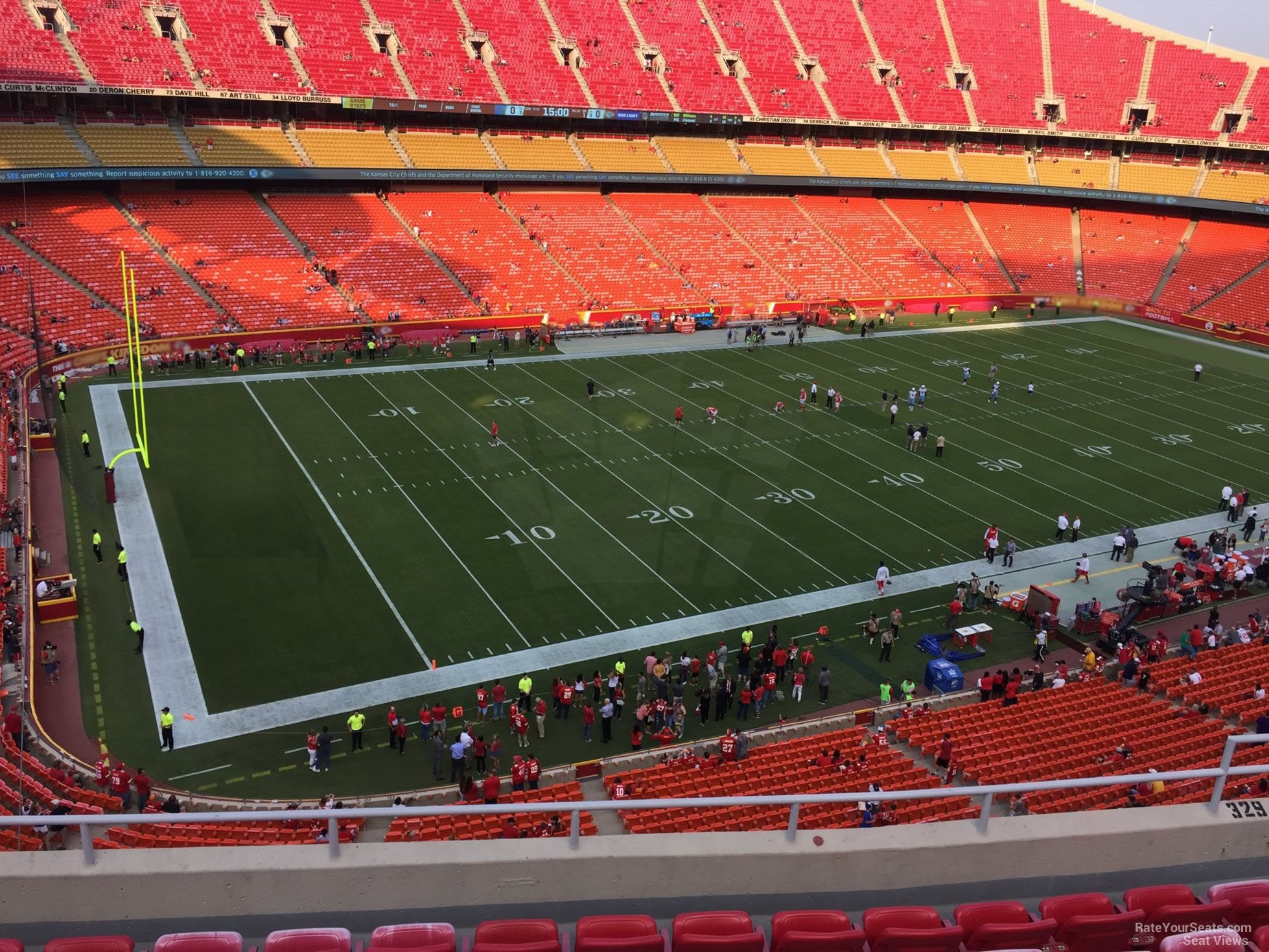 Arrowhead Stadium Section 329 - RateYourSeats.com