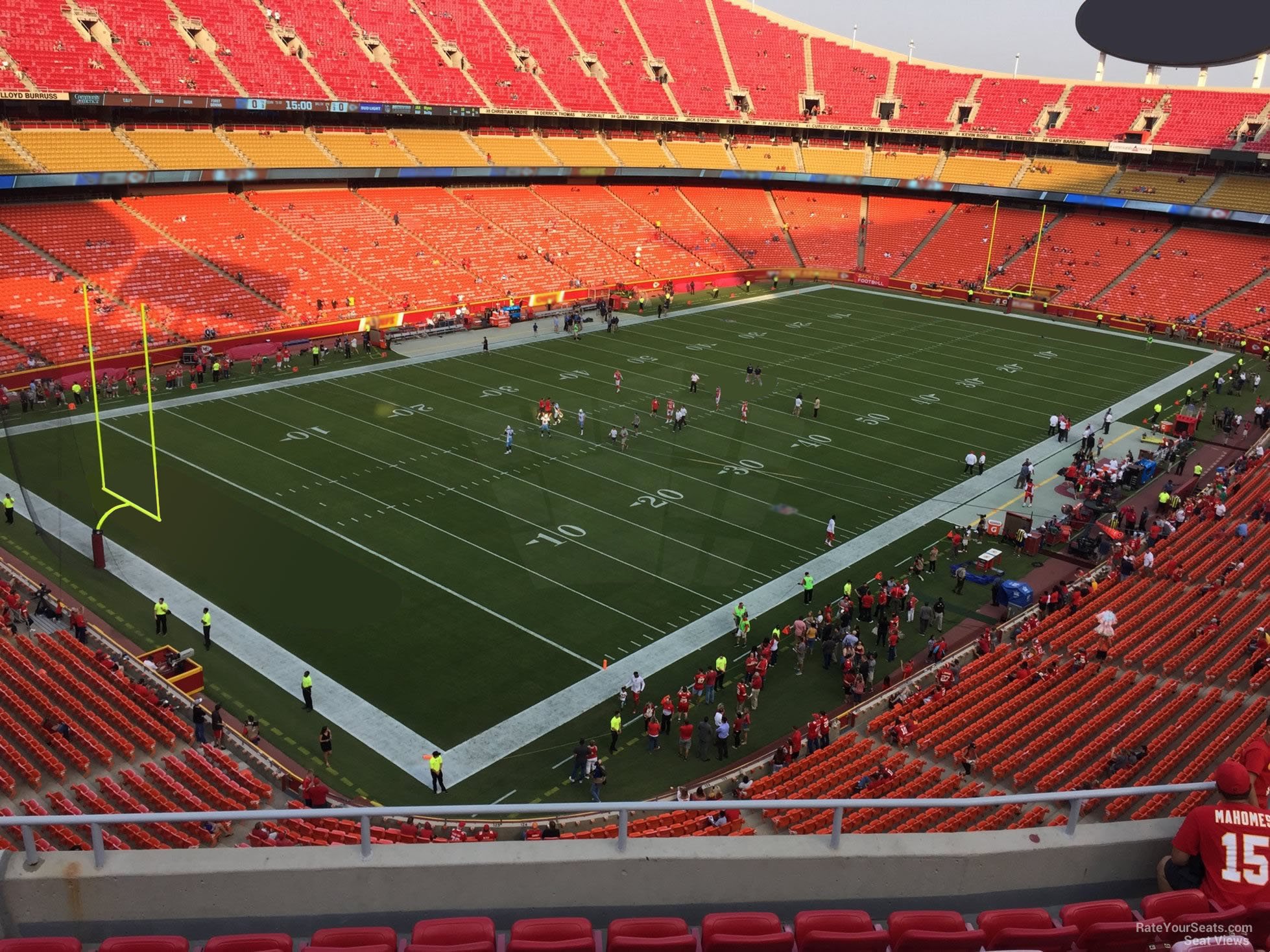 section 331, row 7 seat view  - arrowhead stadium