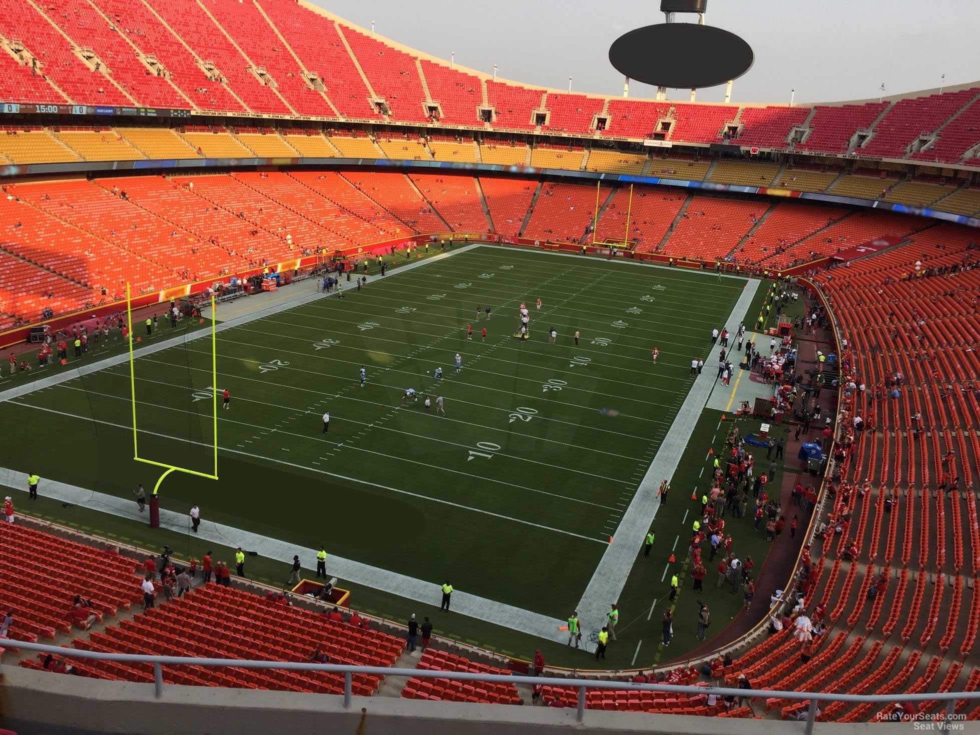 section 333, row 7 seat view  for football - arrowhead stadium
