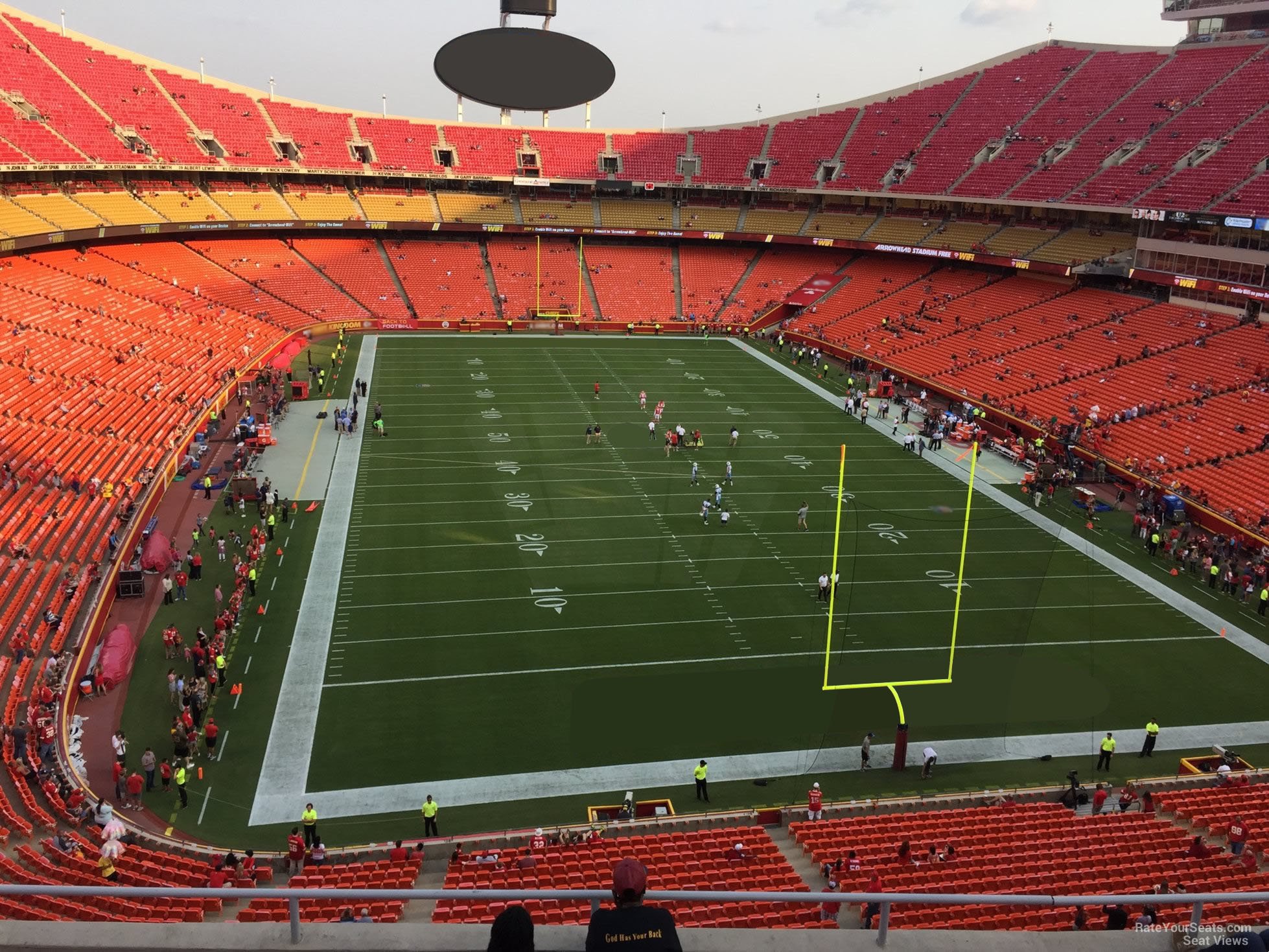 section 337, row 7 seat view  for football - arrowhead stadium