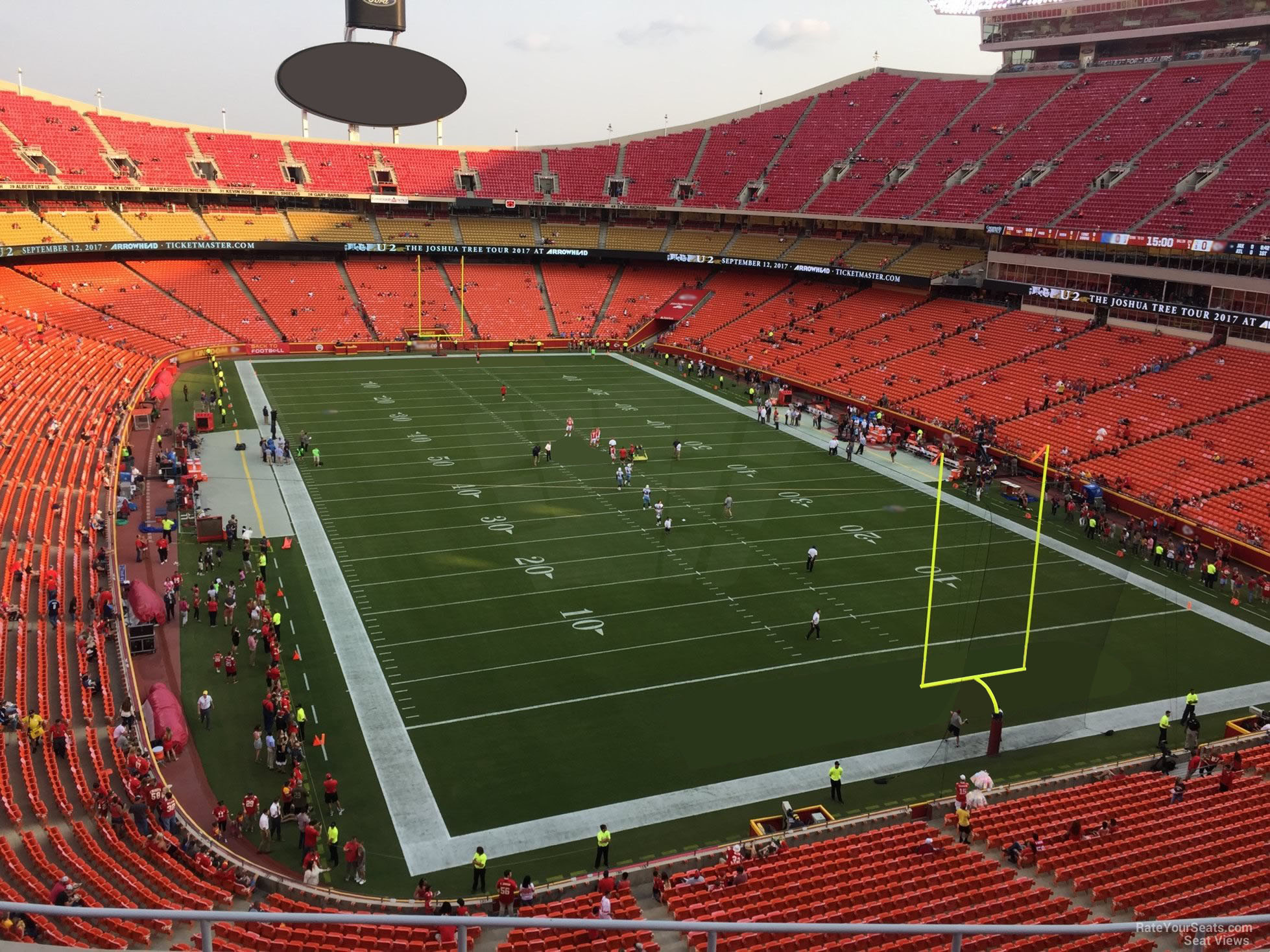 section 338, row 7 seat view  - arrowhead stadium