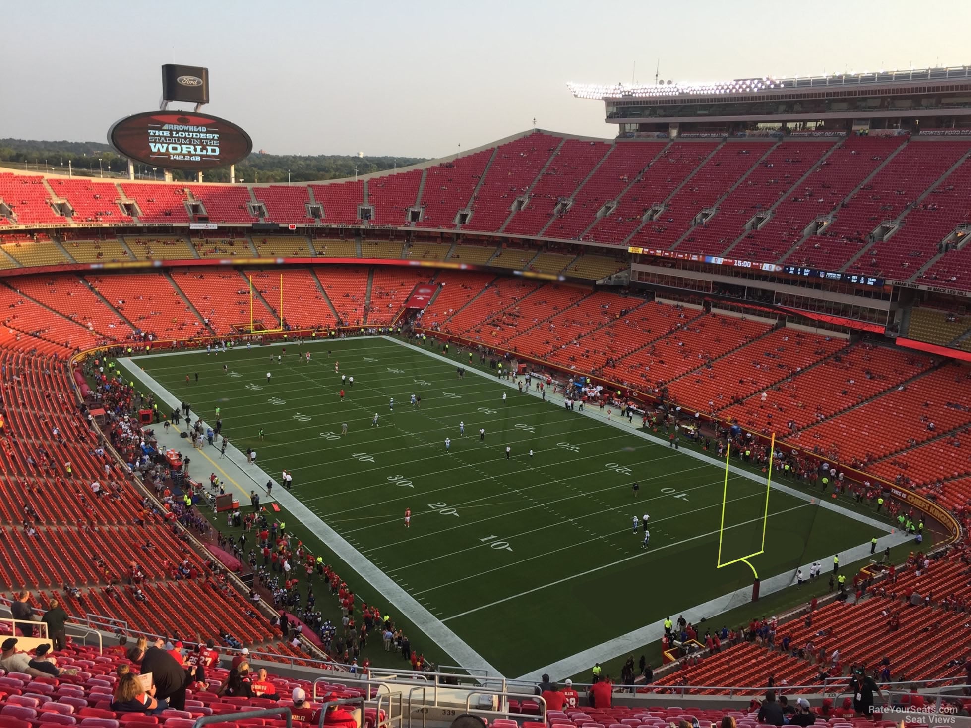 section 339, row 32 seat view  for football - arrowhead stadium