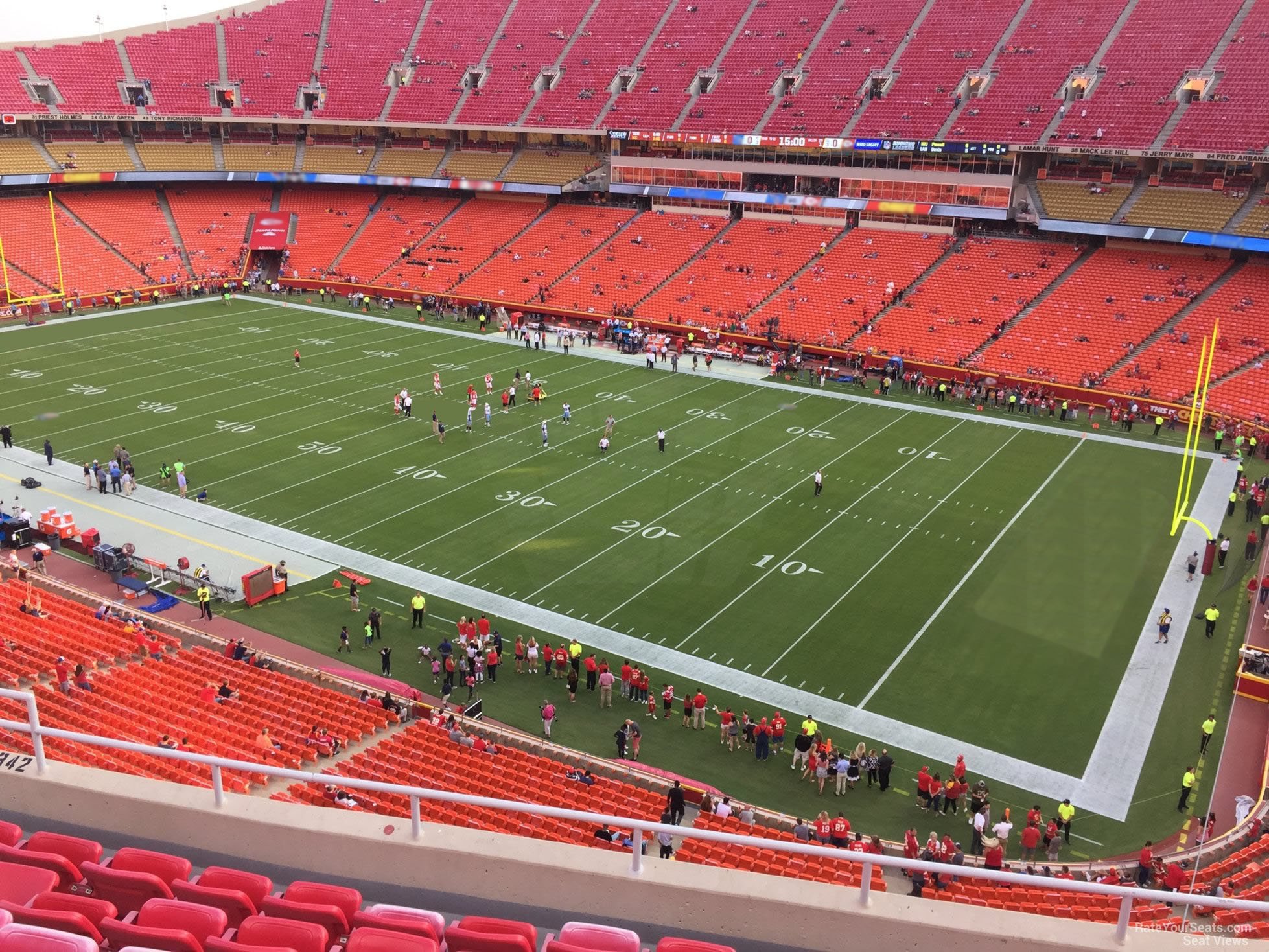 section 342, row 7 seat view  - arrowhead stadium