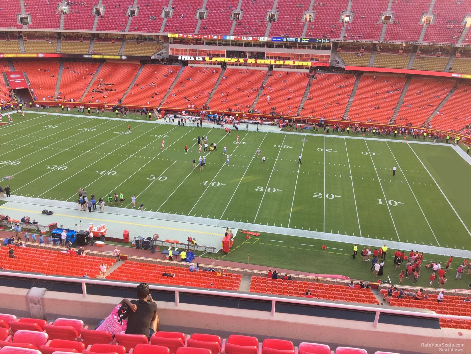 section 345, row 7 seat view  - arrowhead stadium