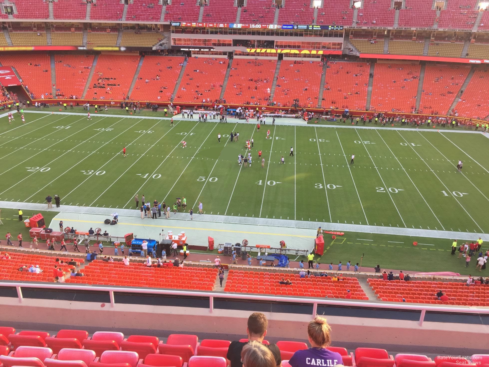 section 346, row 7 seat view  - arrowhead stadium