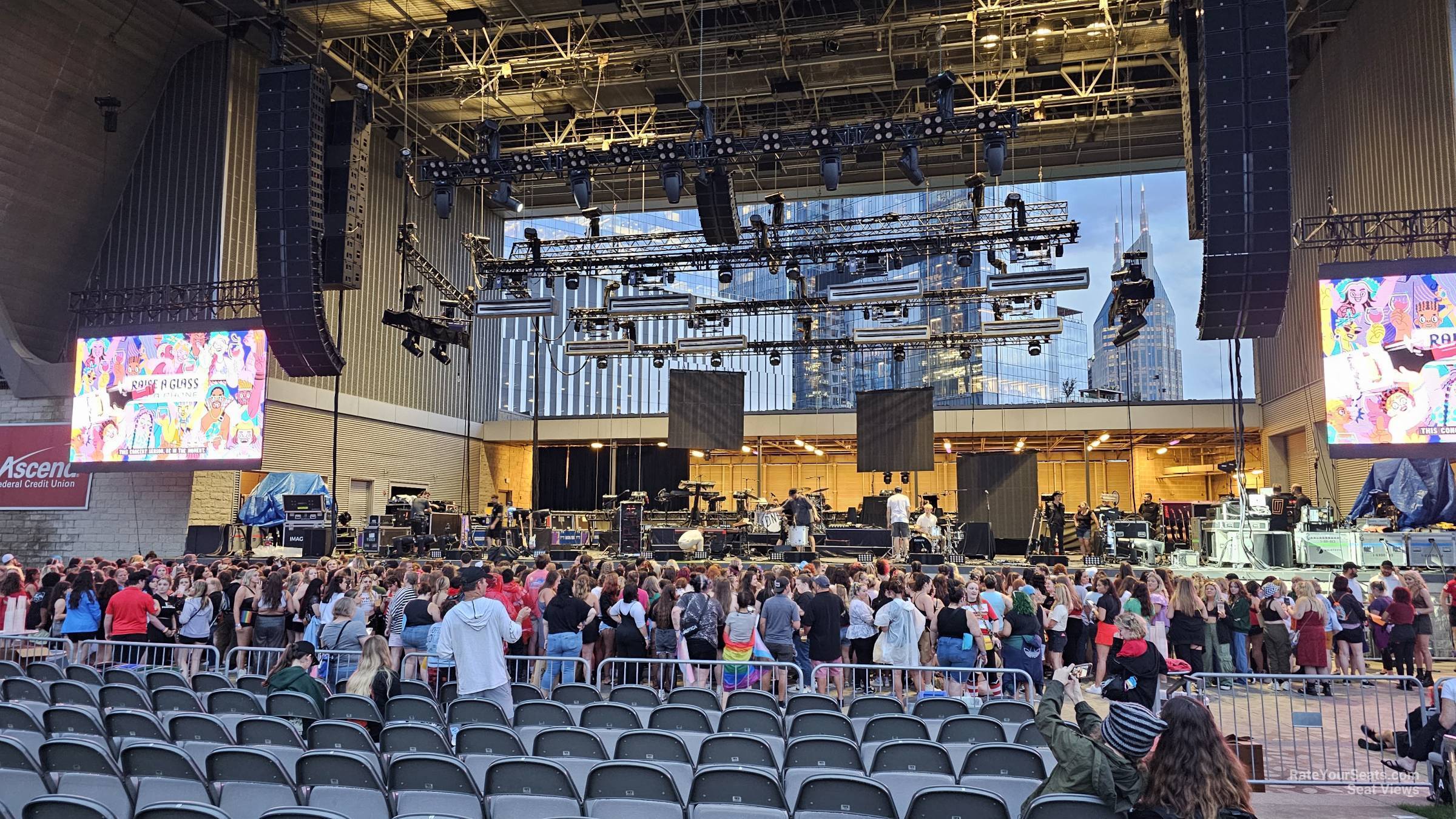 section 102, row h seat view  - ascend amphitheater