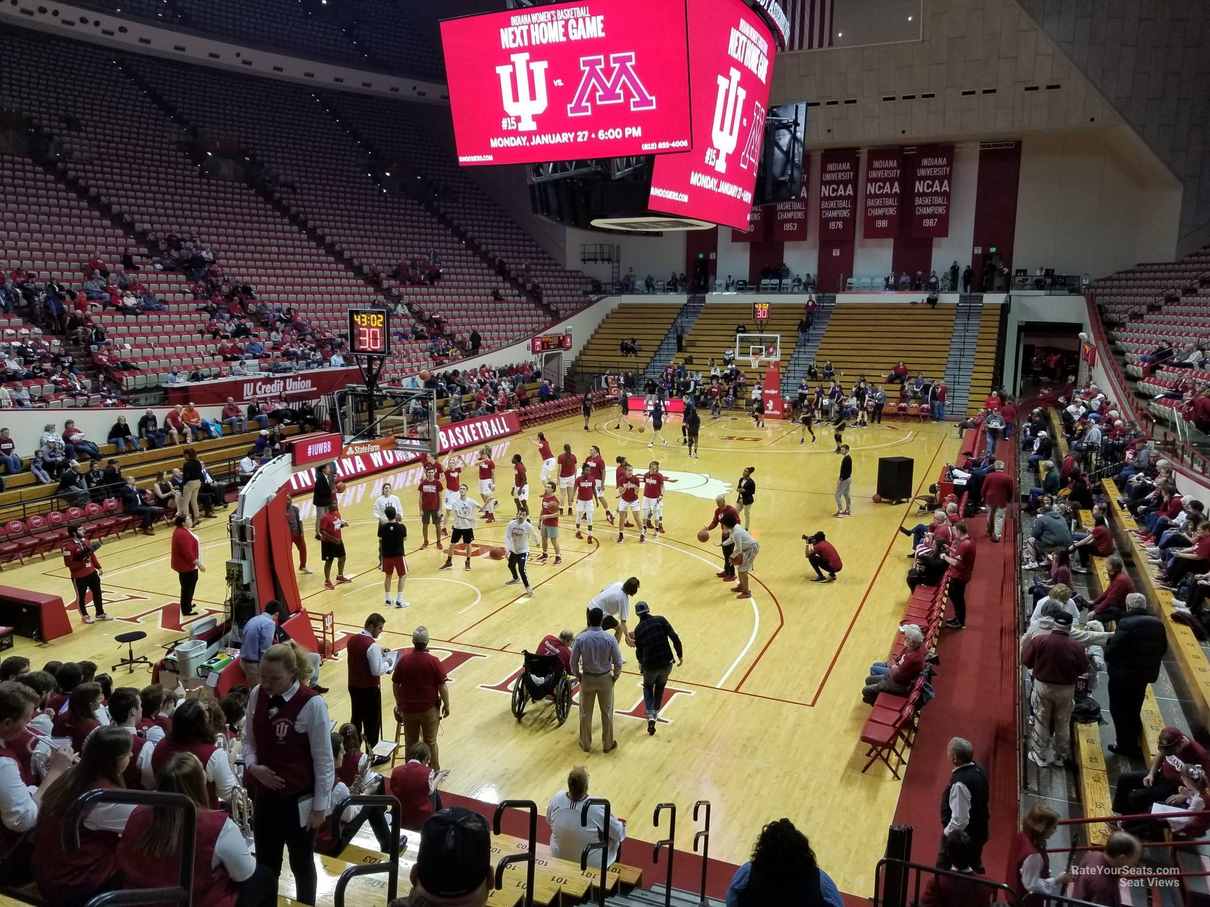 section 10, row 14 seat view  - assembly hall