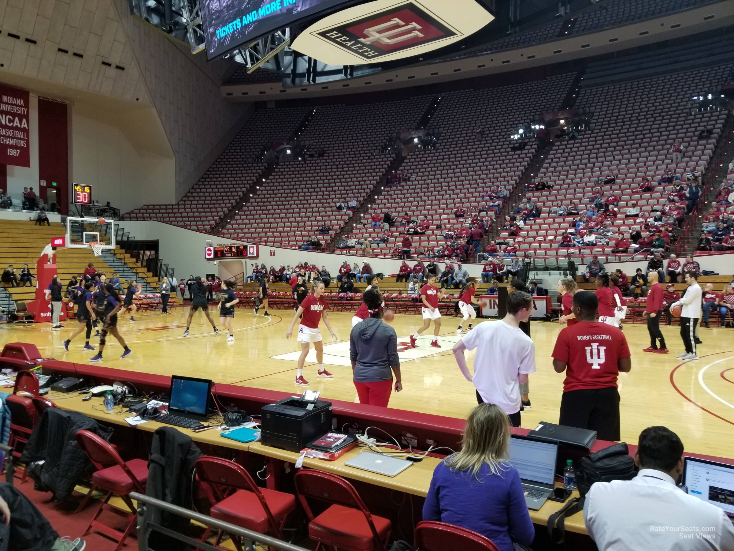 section 3, row 2 seat view  - assembly hall