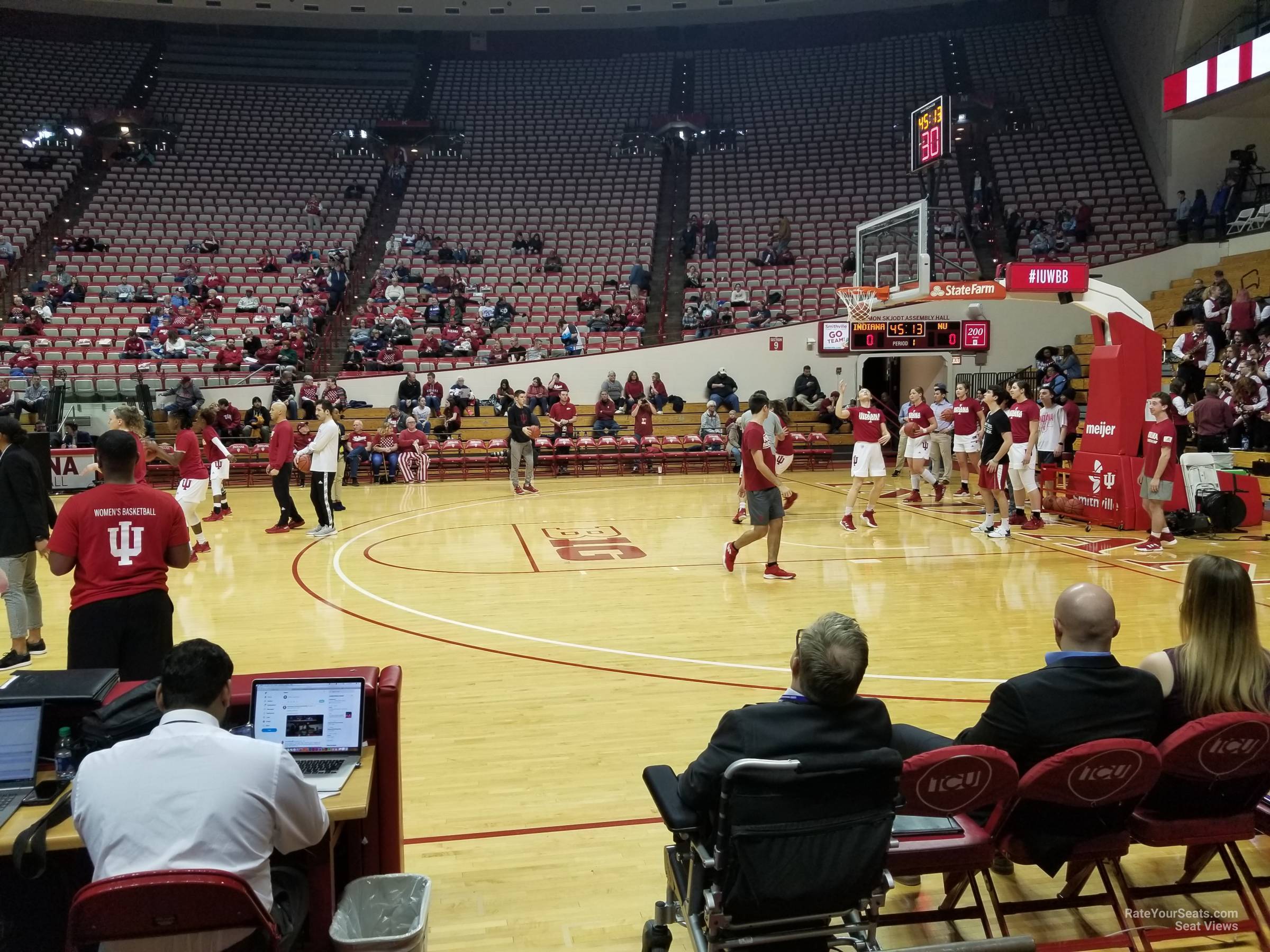 section 3, row 3 seat view  - assembly hall
