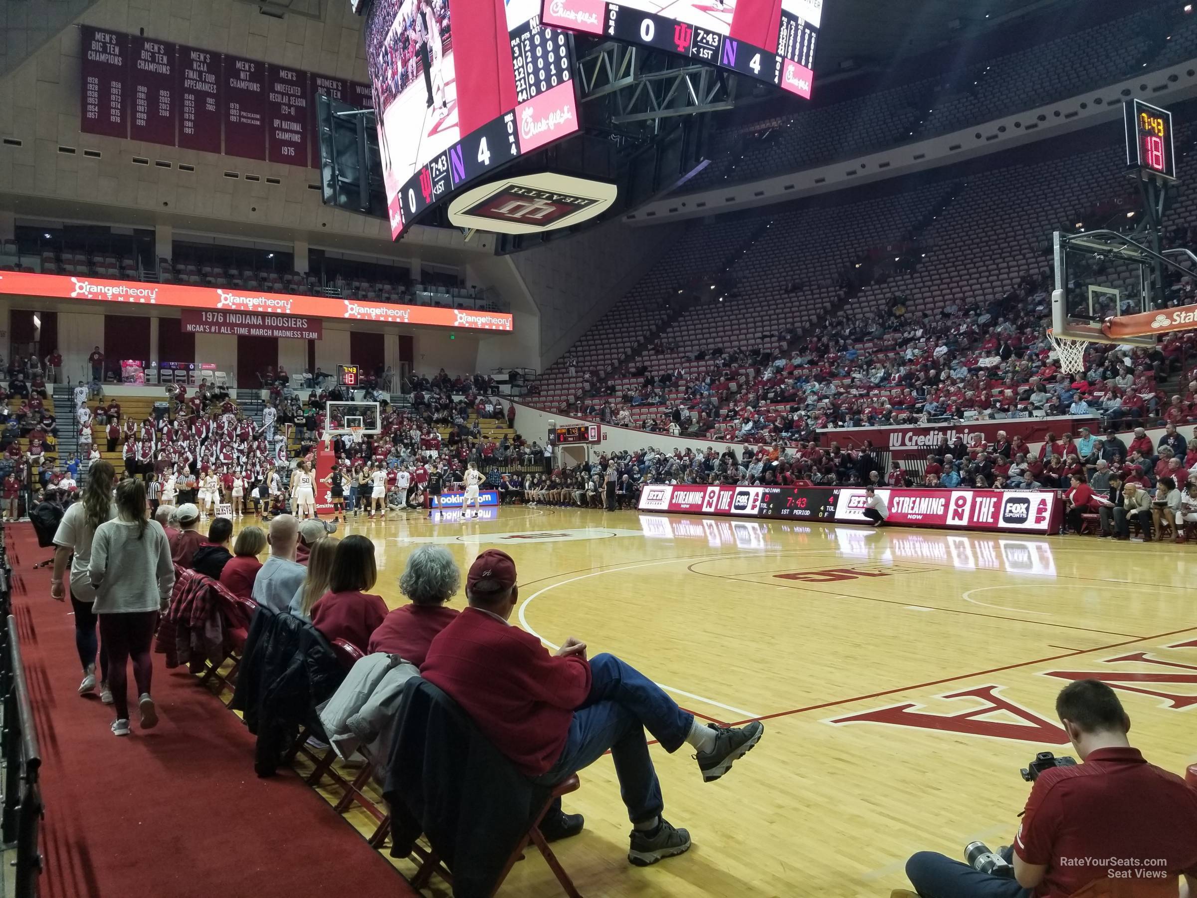 section 8, row 1 seat view  - assembly hall