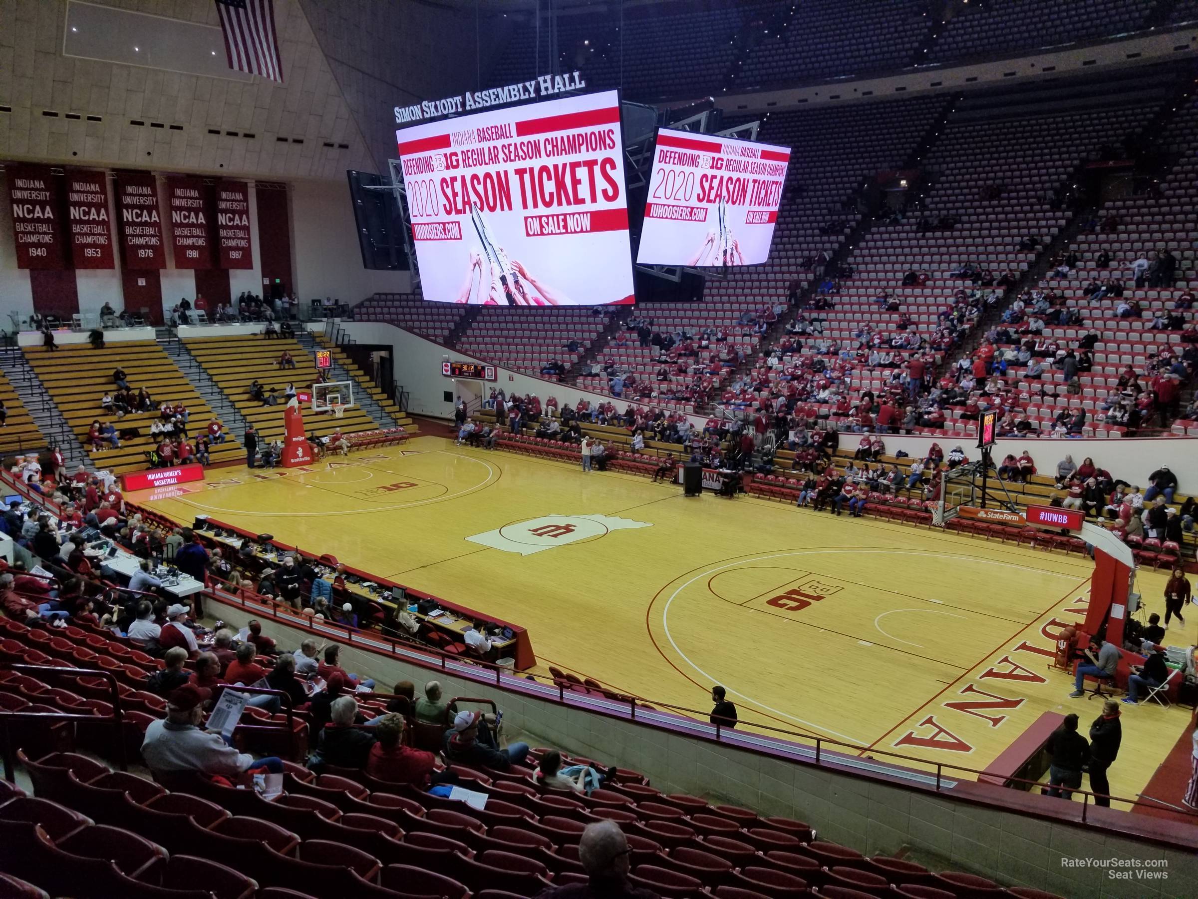 section a, row 15 seat view  - assembly hall