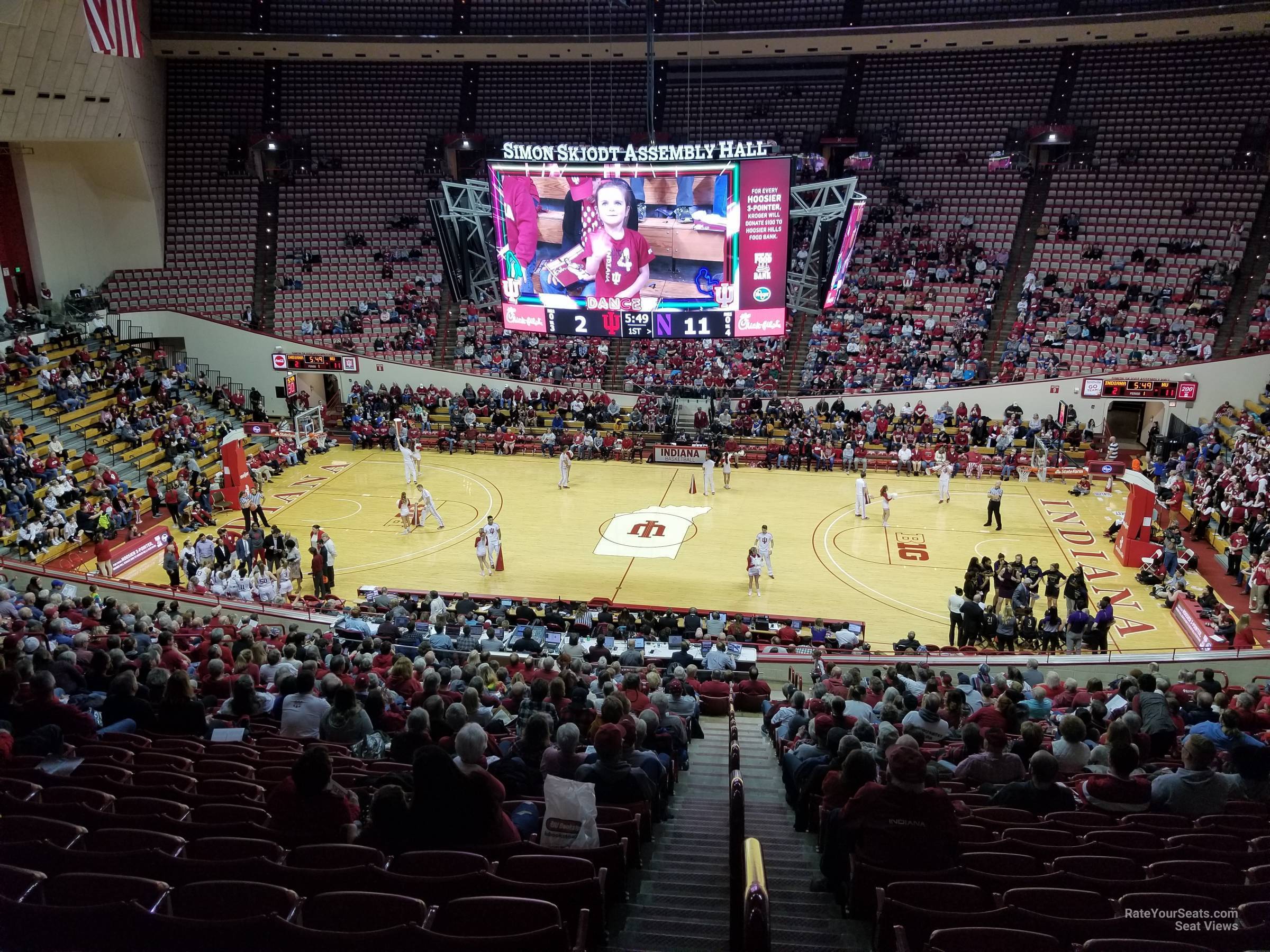 section c, row 26 seat view  - assembly hall