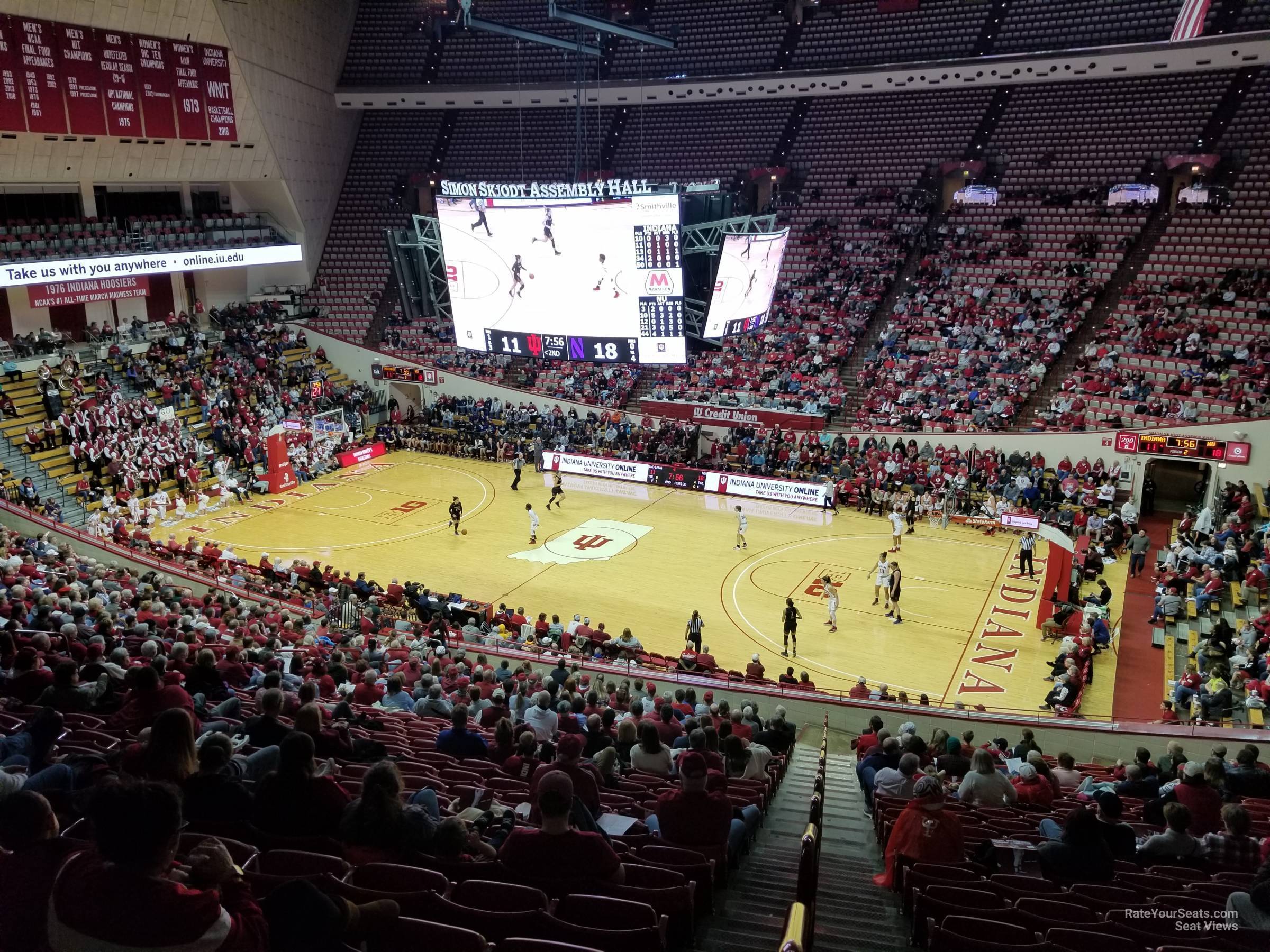 section h, row 26 seat view  - assembly hall