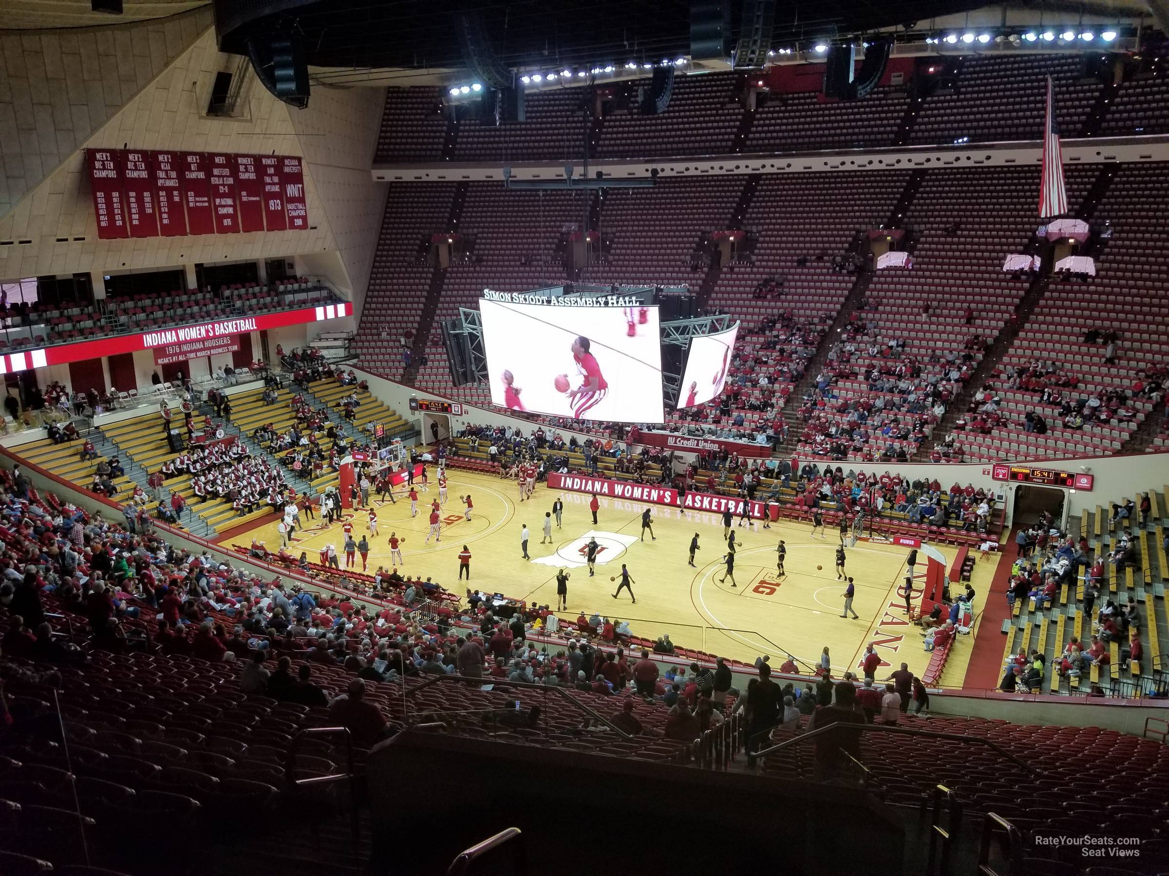 section h, row 36 seat view  - assembly hall
