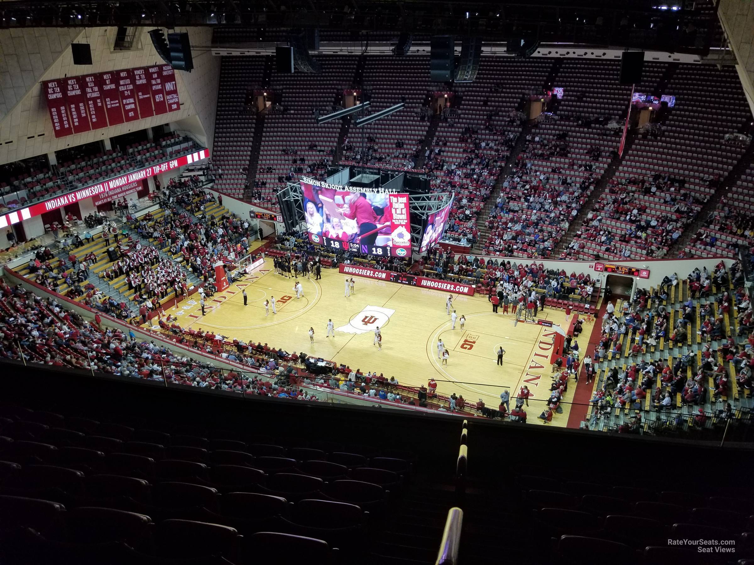 section hh, row 9 seat view  - assembly hall