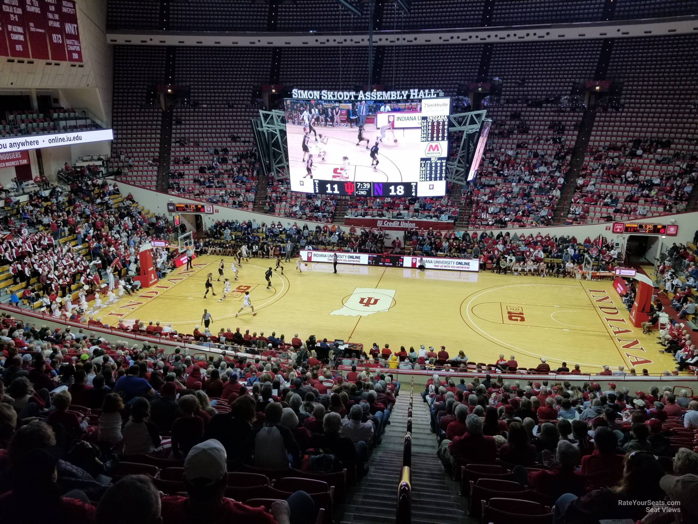section j, row 26 seat view  - assembly hall