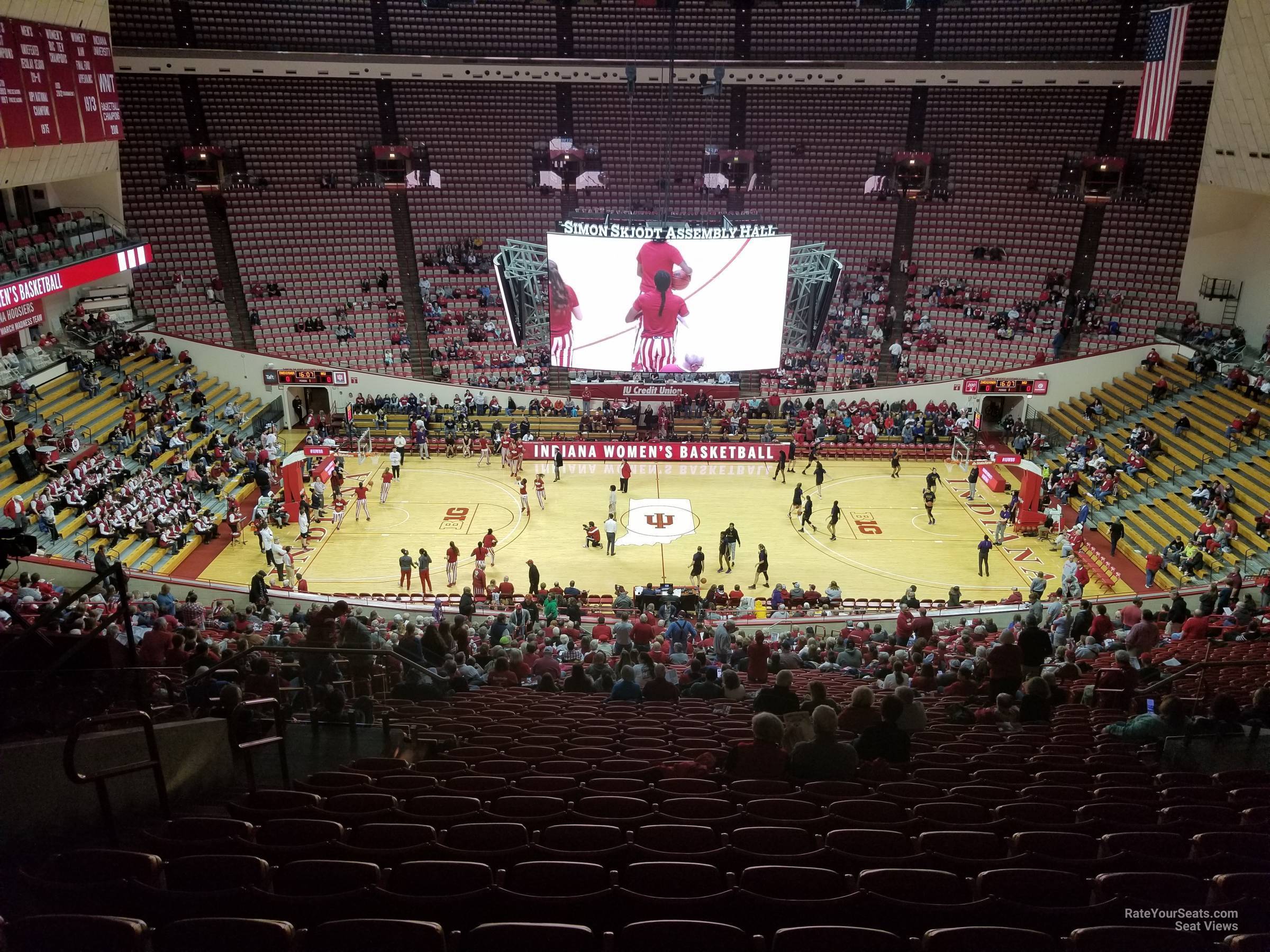 section j, row 36 seat view  - assembly hall