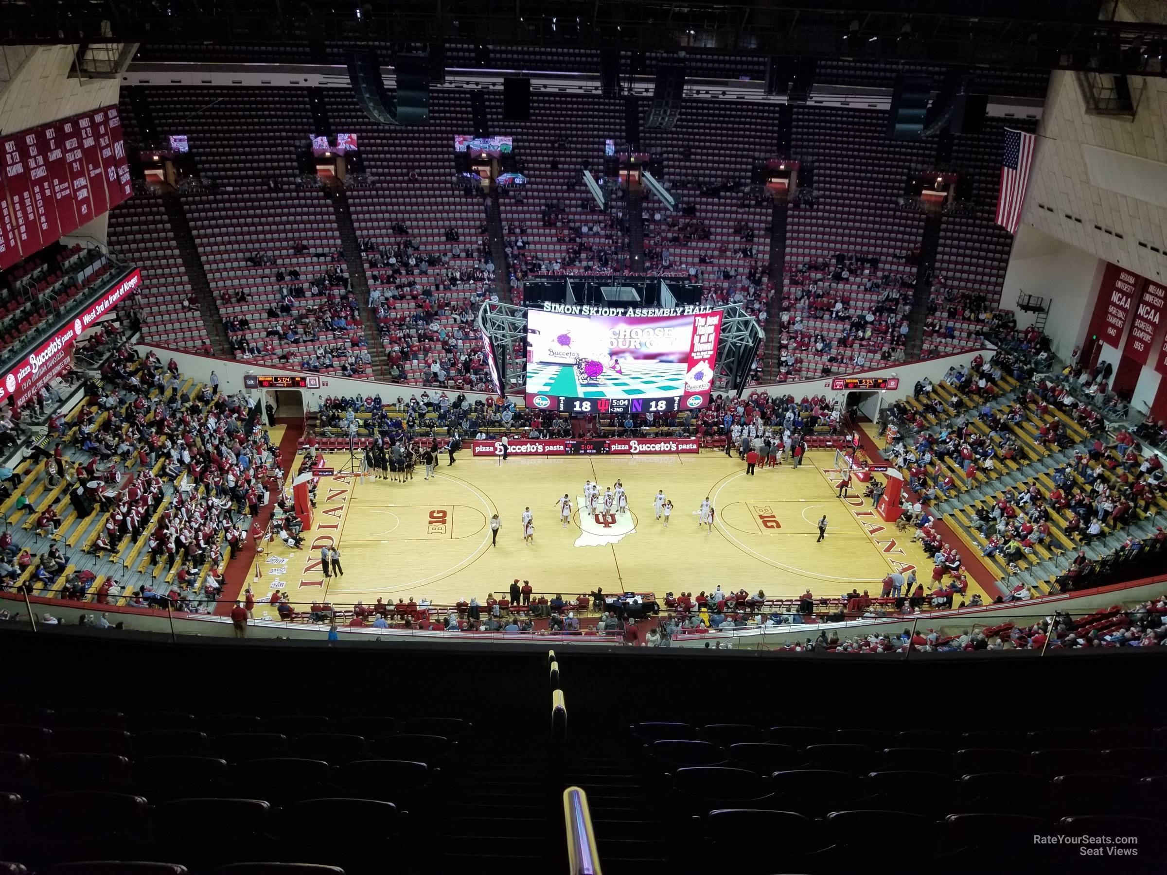 section kk, row 9 seat view  - assembly hall