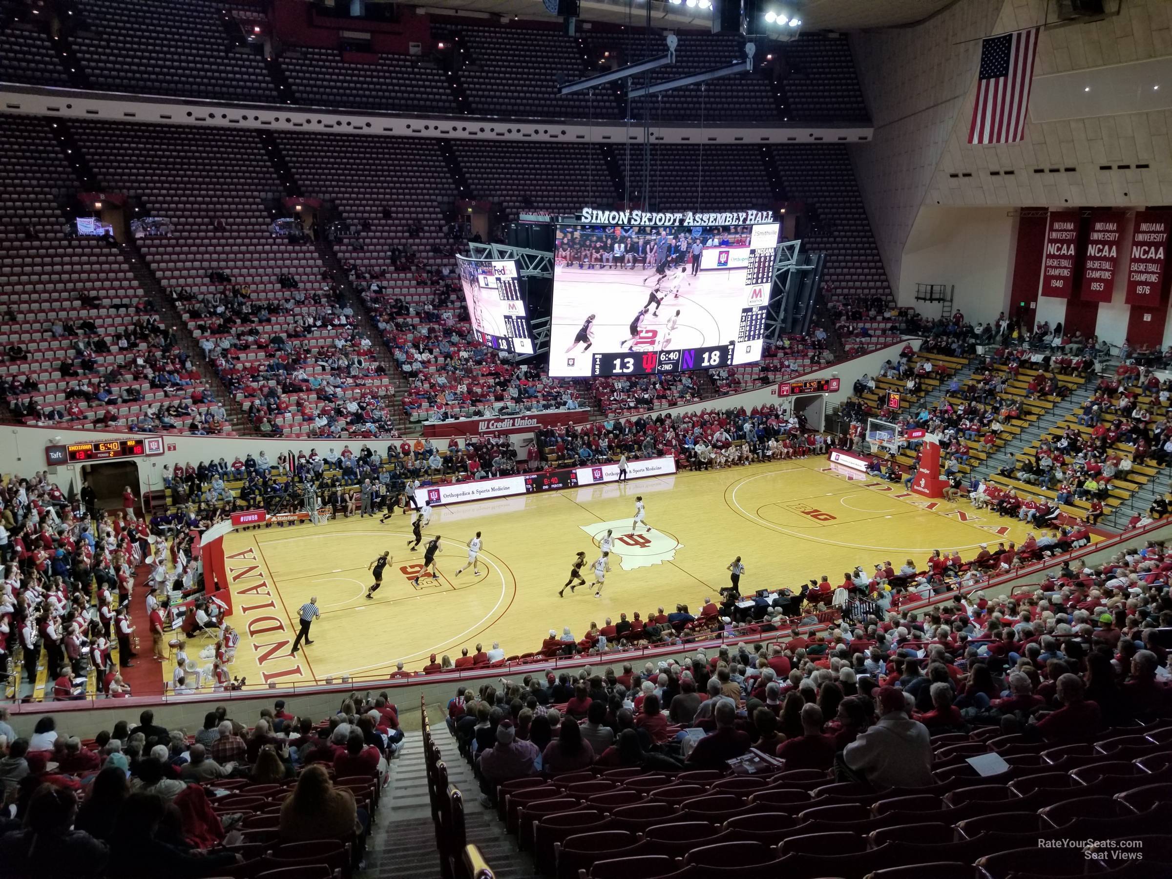 section l, row 26 seat view  - assembly hall