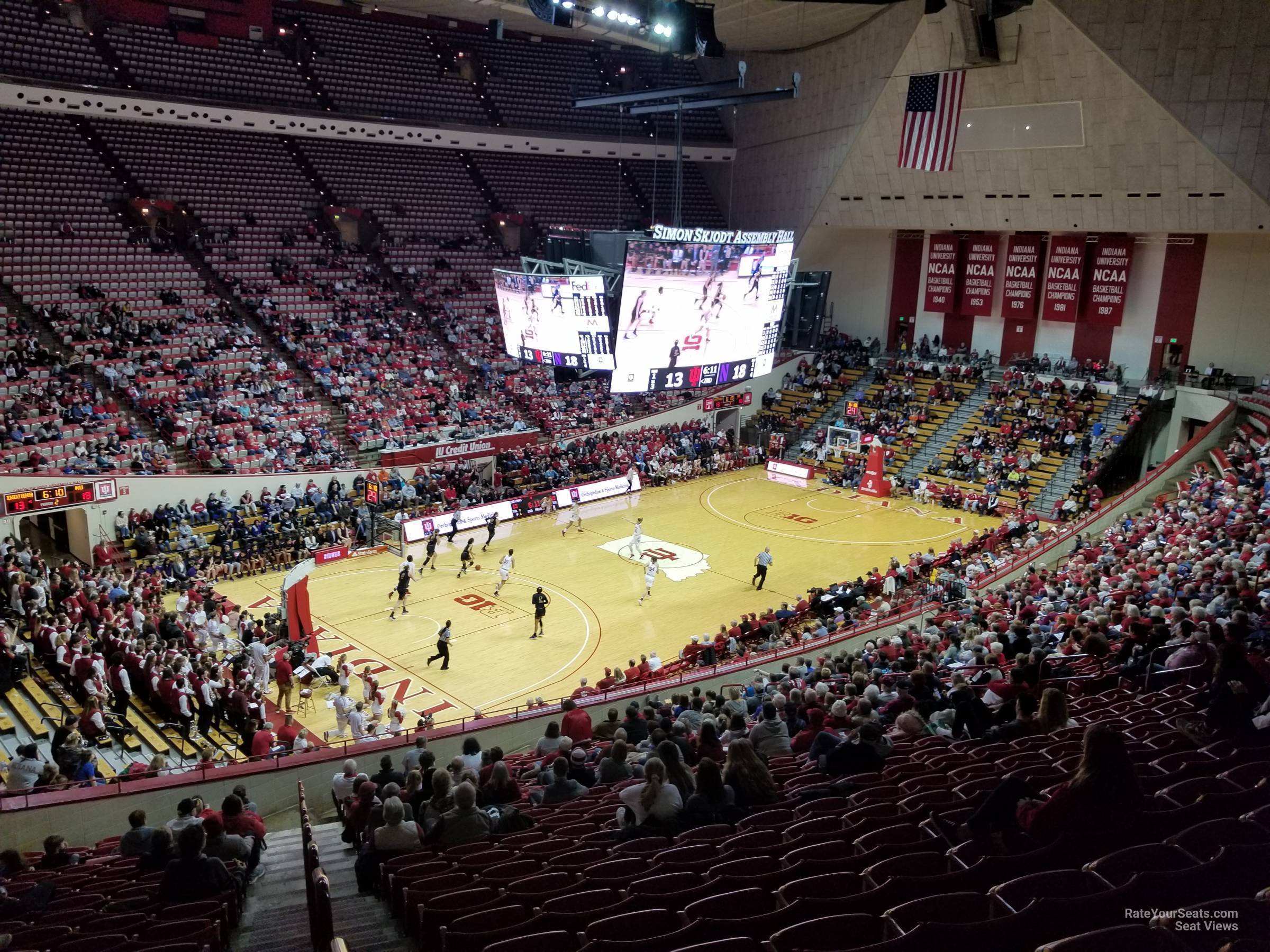 section m, row 26 seat view  - assembly hall