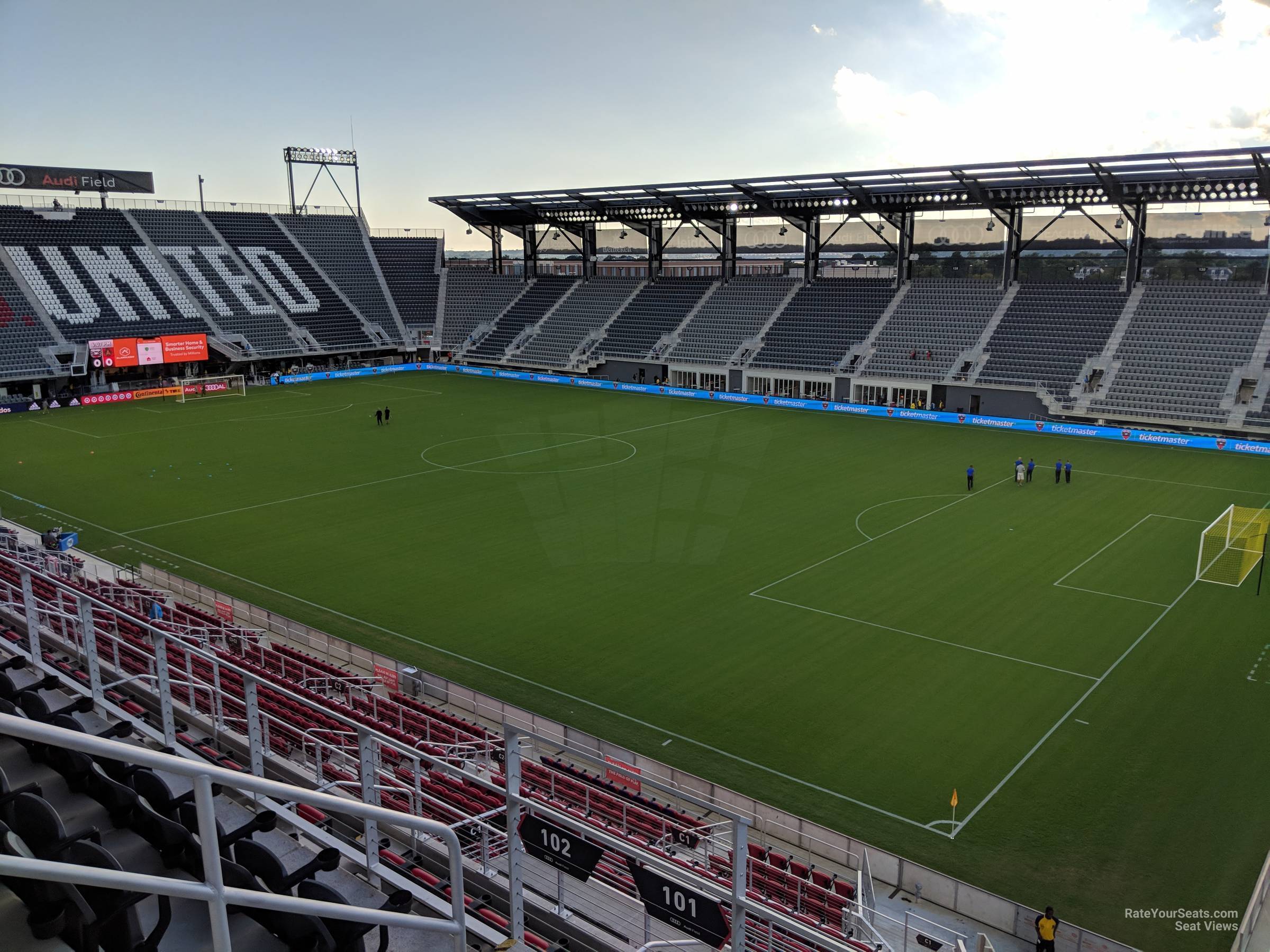 section 101, row 4 seat view  - audi field