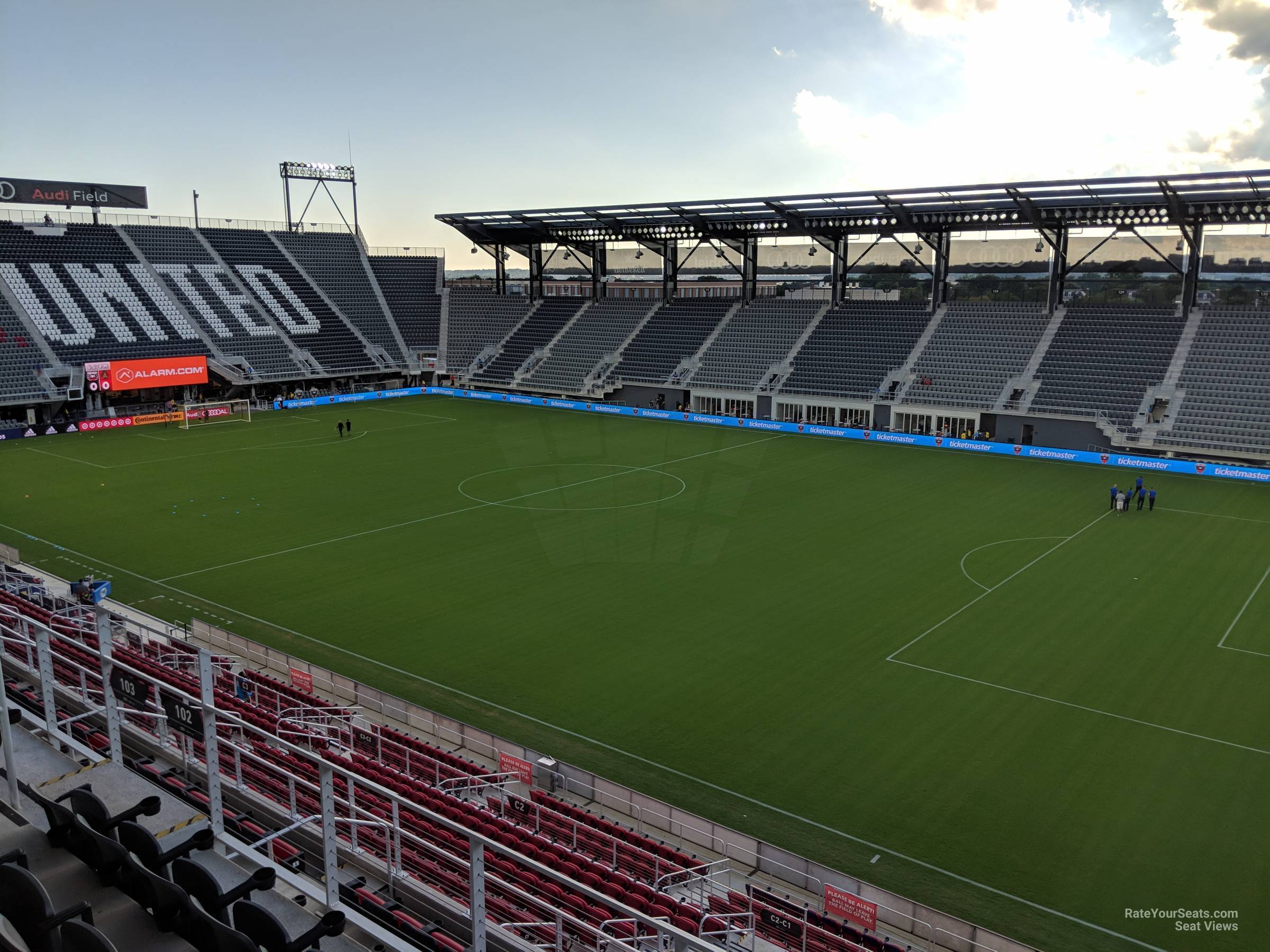 section 102, row 4 seat view  - audi field