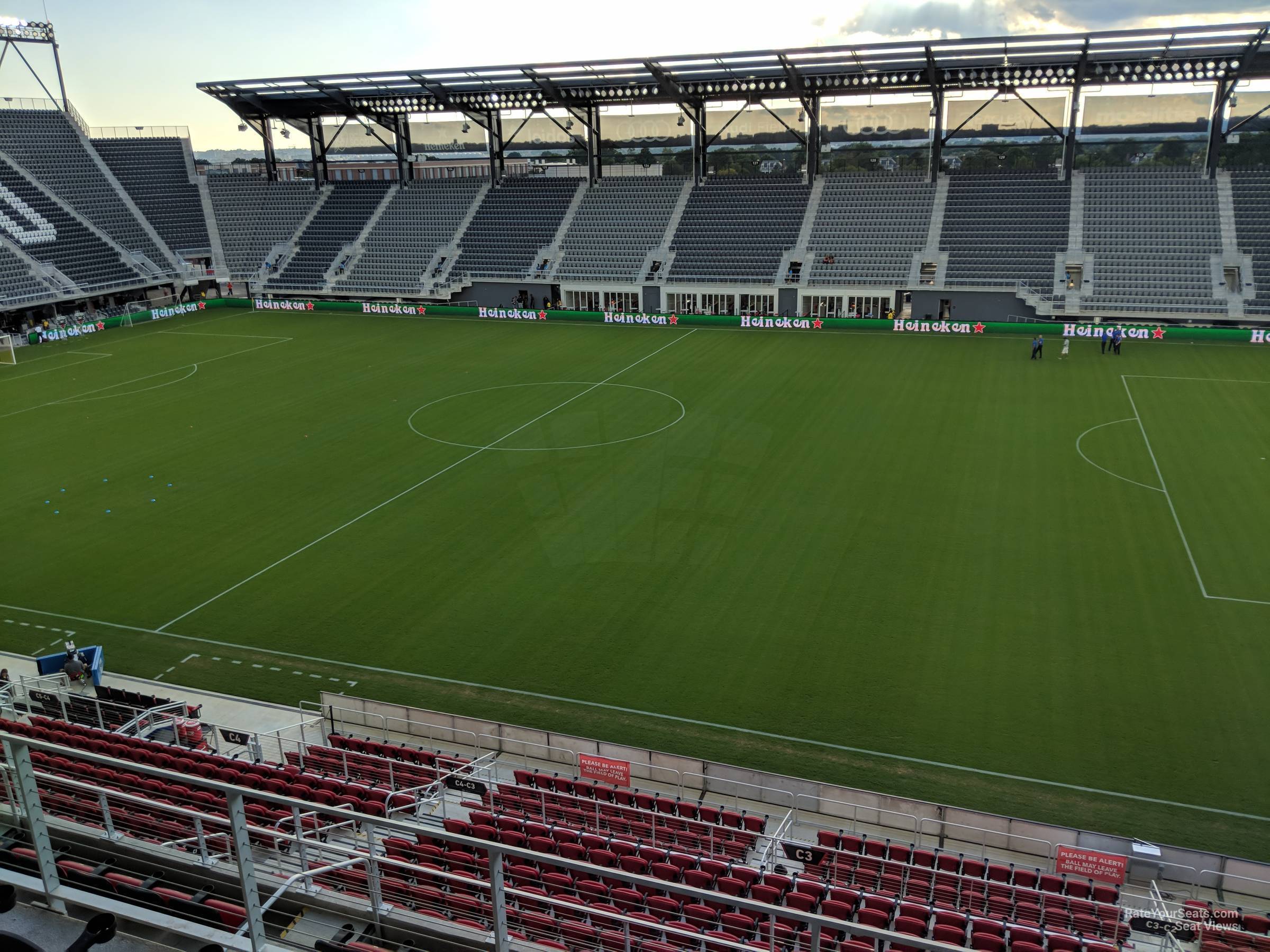 section 104, row 4 seat view  - audi field