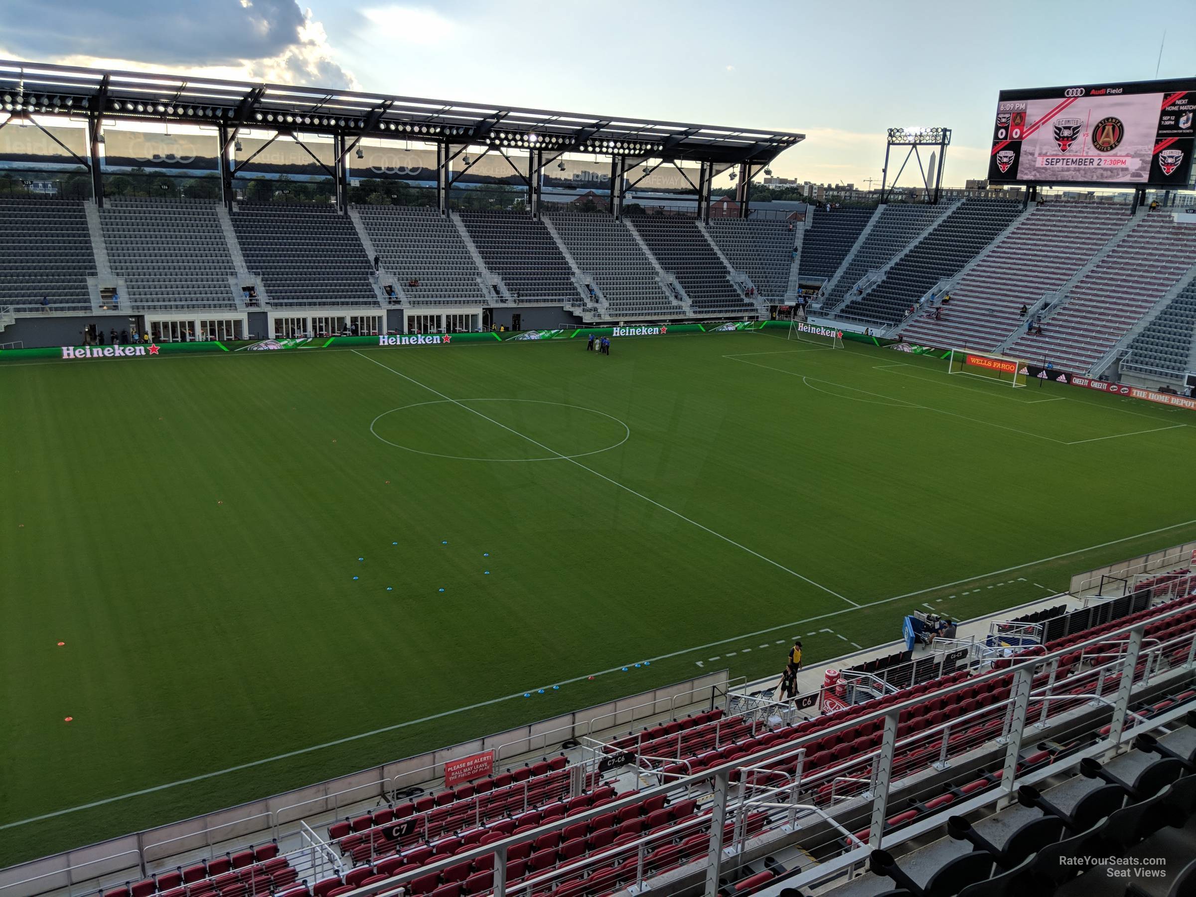 section 108, row 4 seat view  - audi field