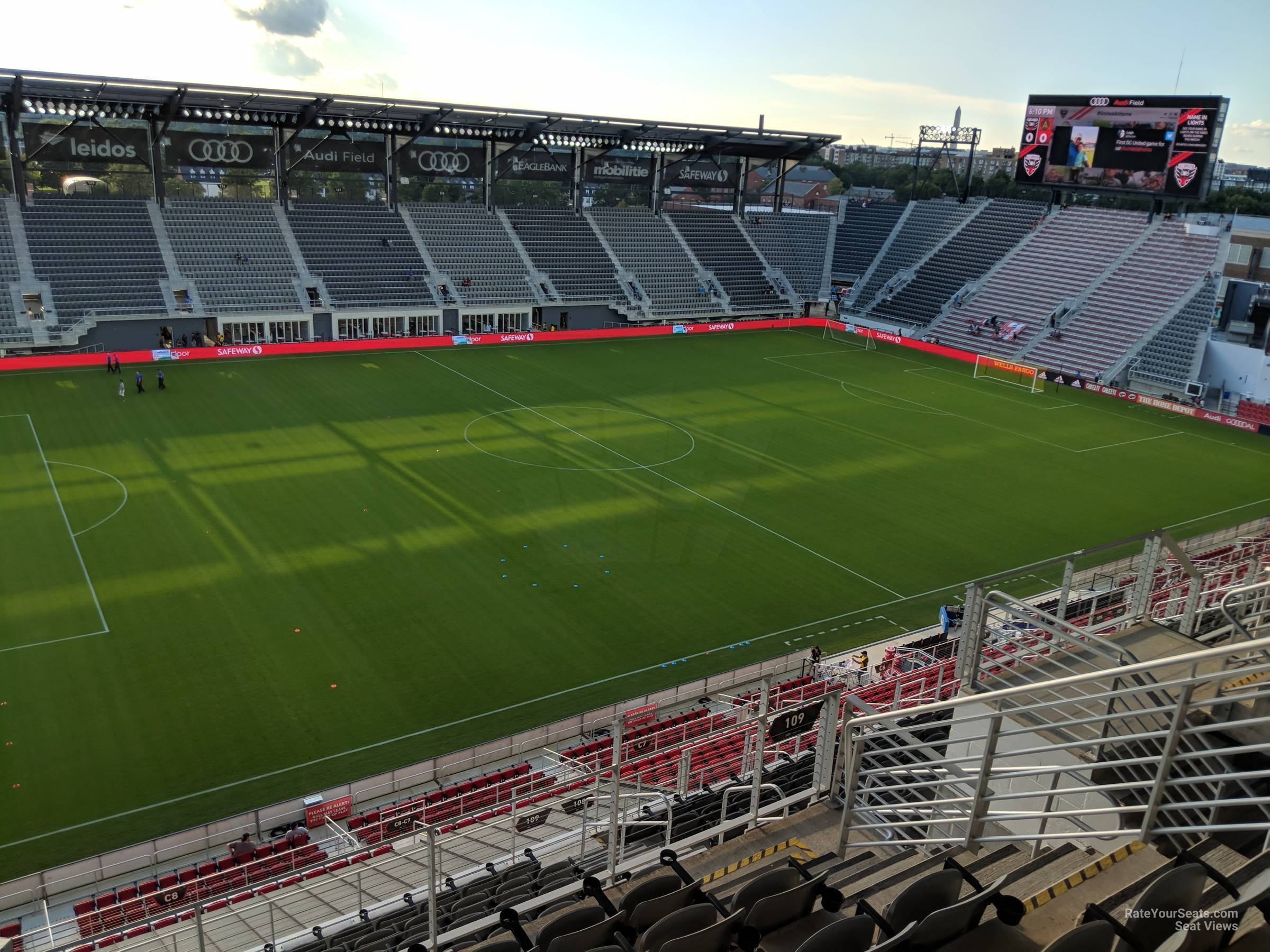 section 209, row 6 seat view  - audi field