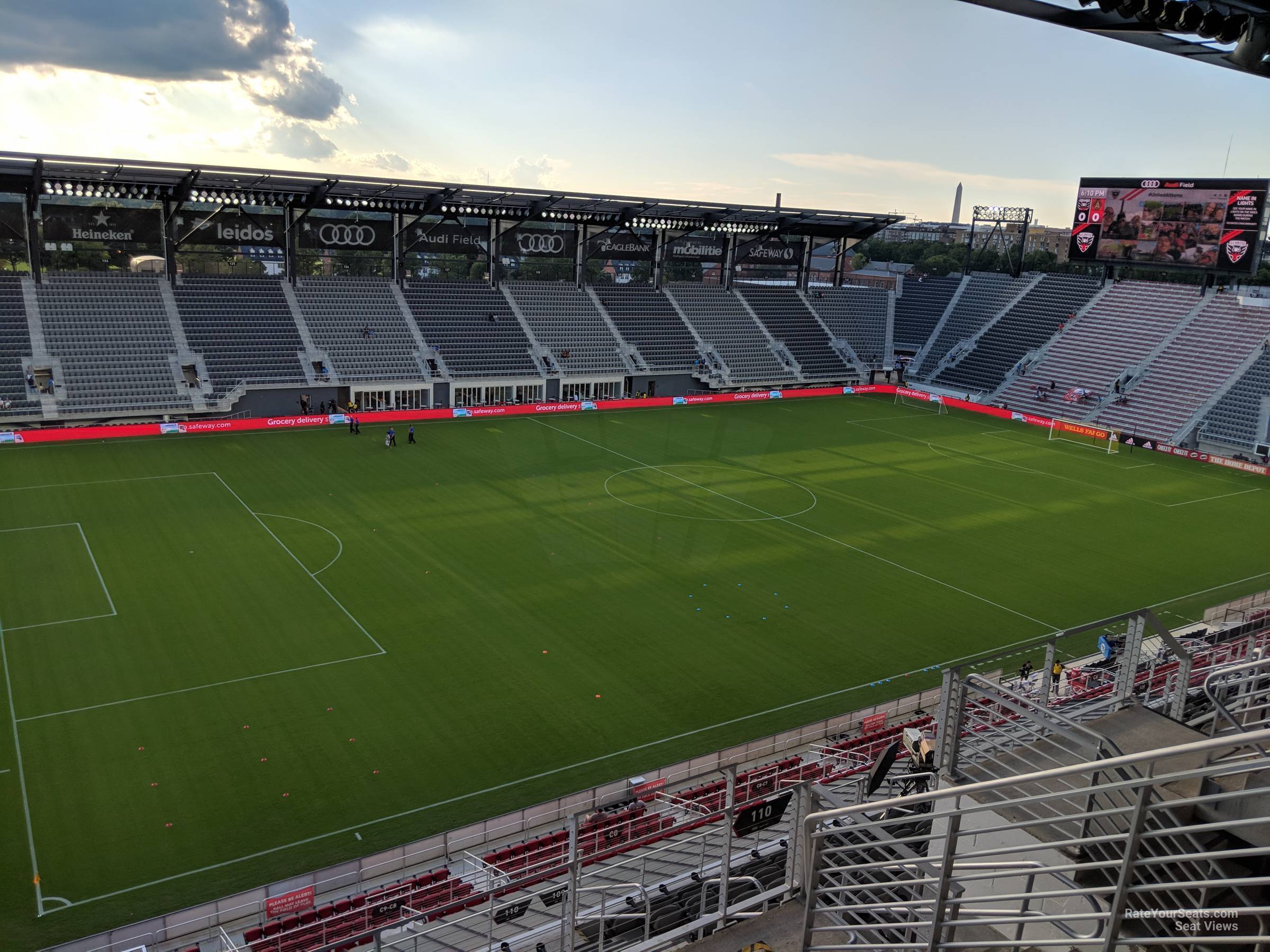 section 210, row 6 seat view  - audi field
