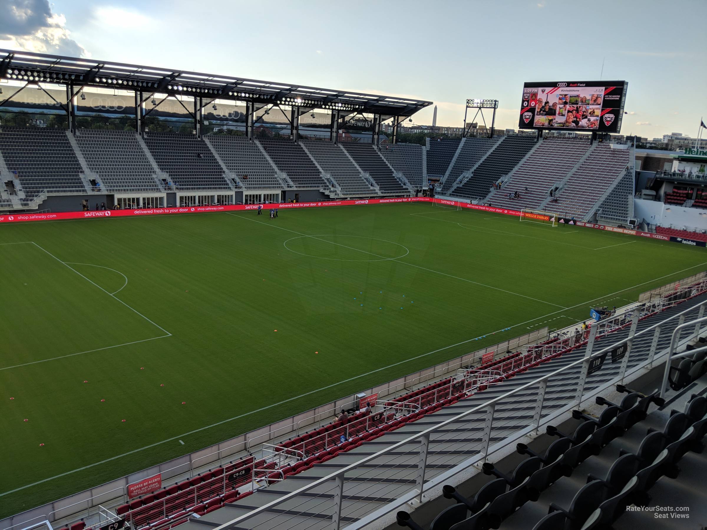 section 110, row 4 seat view  - audi field