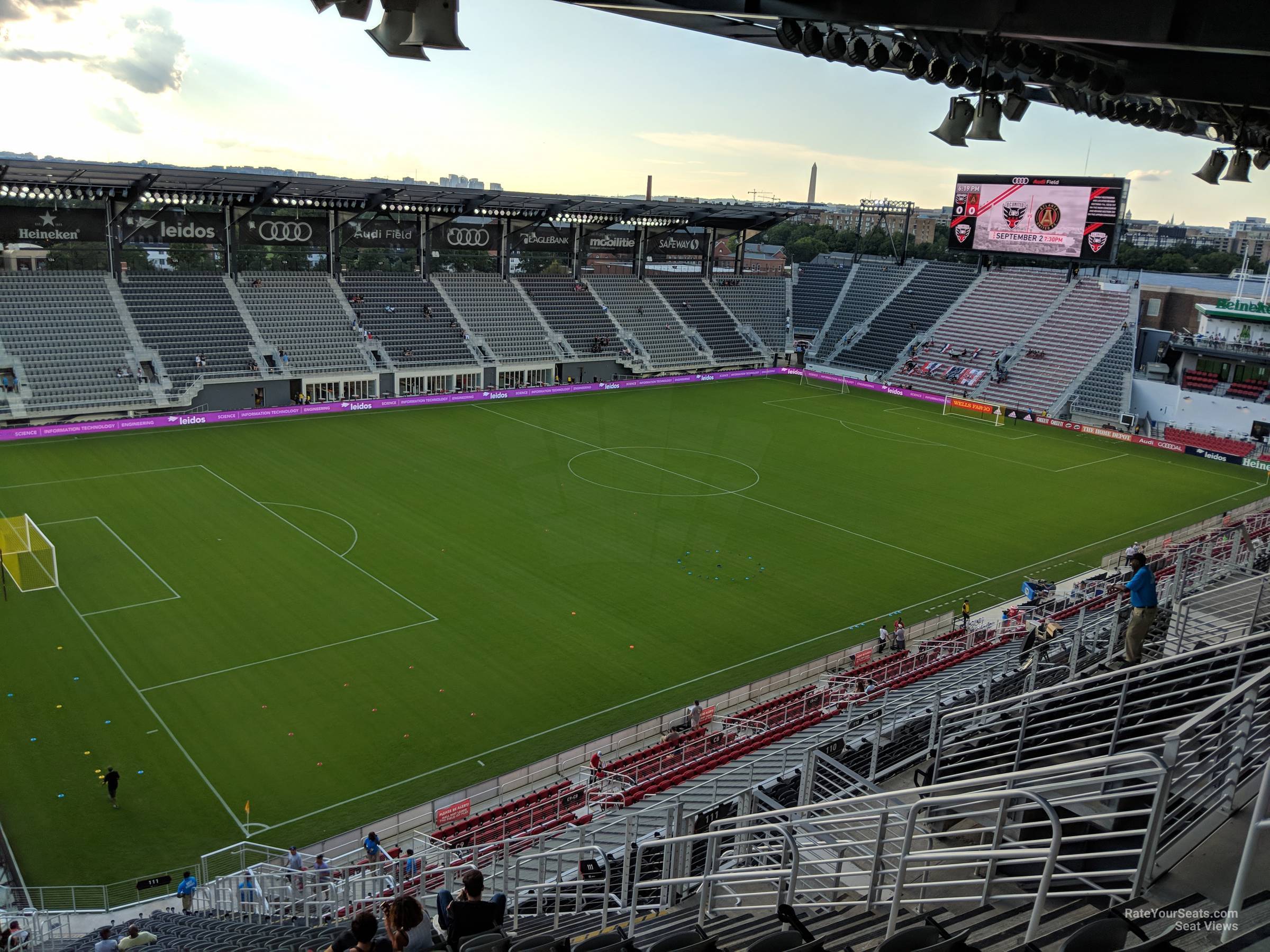 section 111, row 37 seat view  - audi field