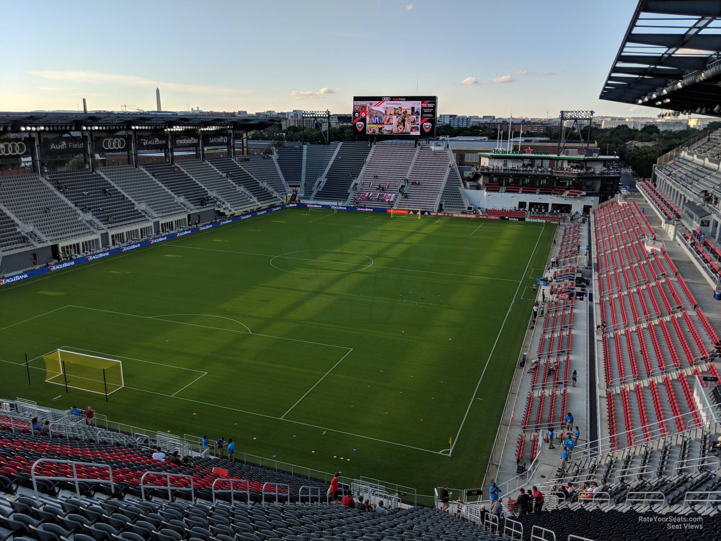 section 114, row 37 seat view  - audi field