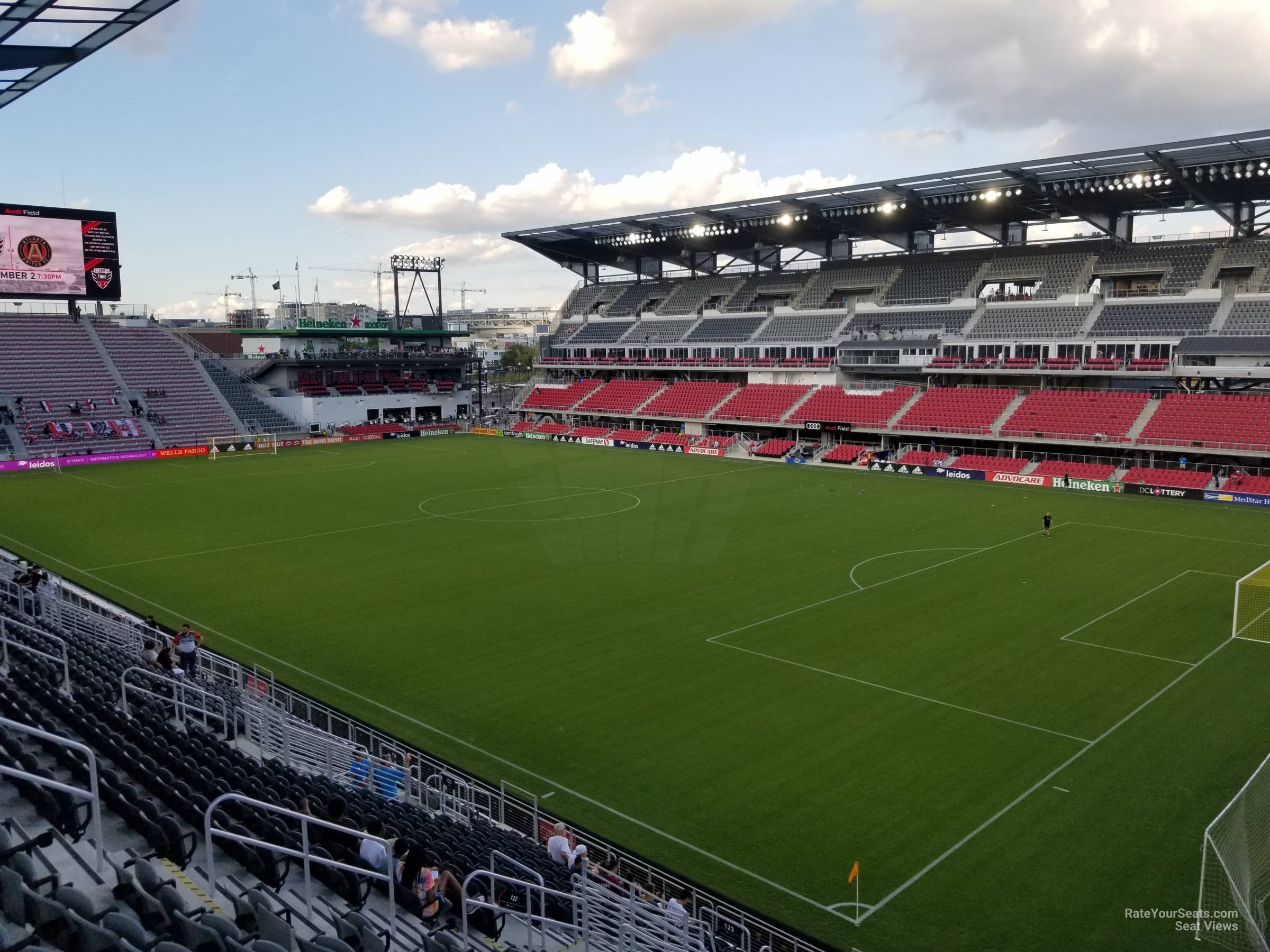 section 122, row 19 seat view  - audi field